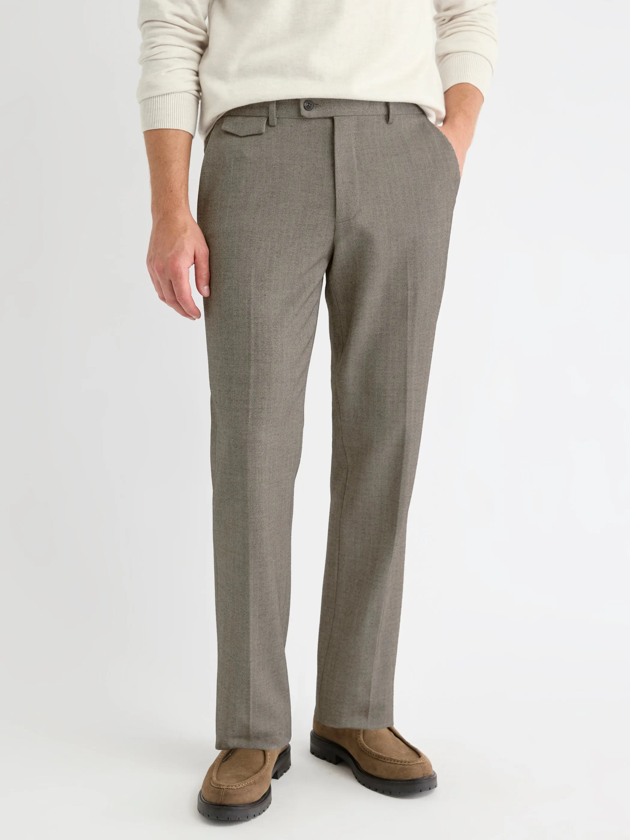 Tailored-Fit Herringbone City Pant sold by RW&CO. product image thumbnail 2