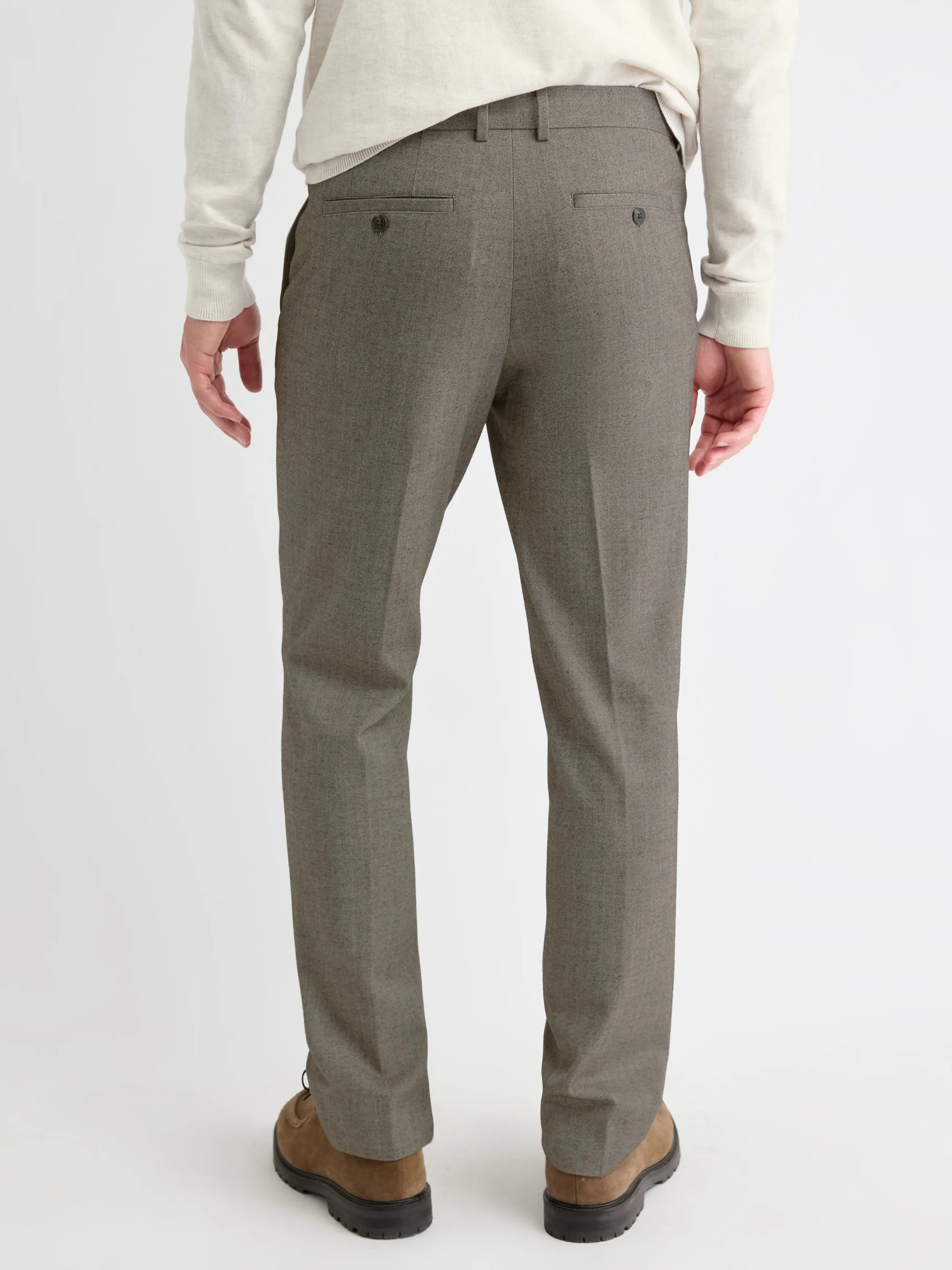 Tailored-Fit Herringbone City Pant sold by RW&CO. product image thumbnail 3