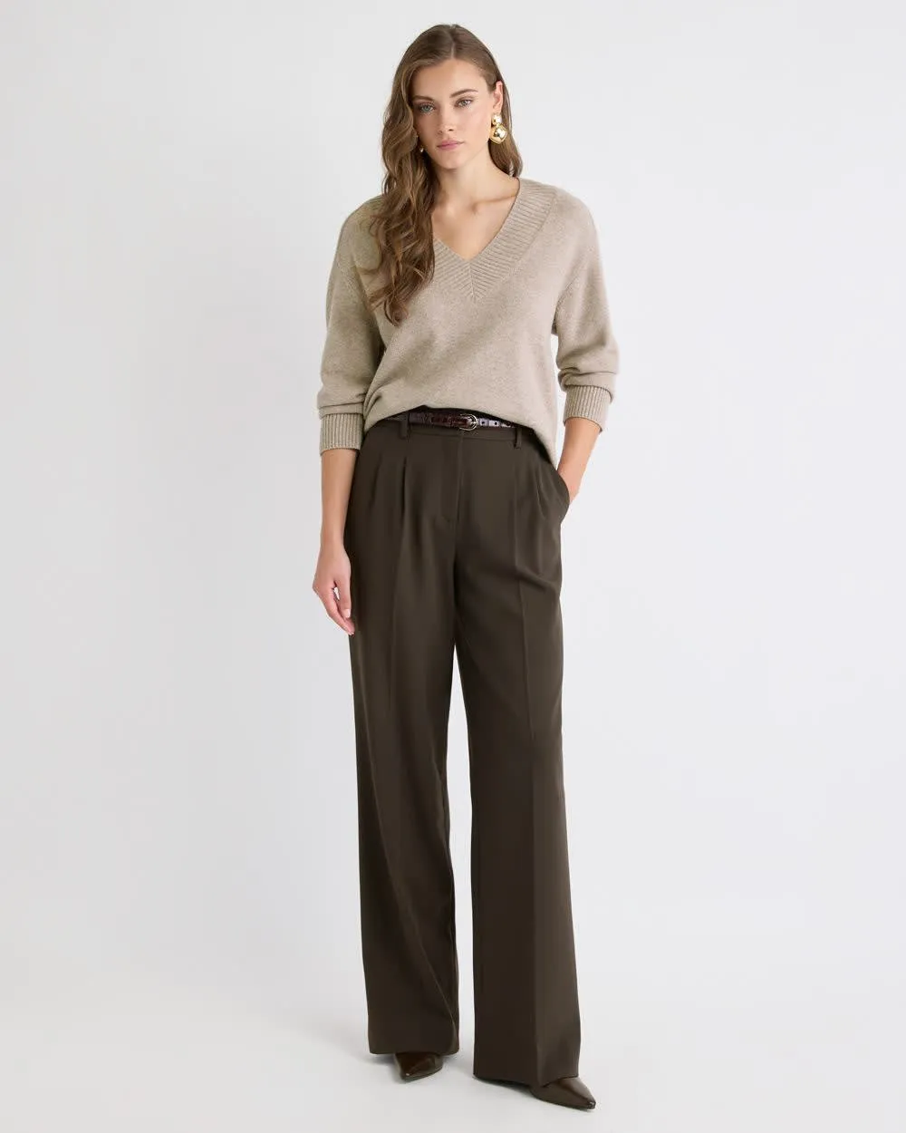High-Rise Wide-Leg Pant sold by RW&CO. product image thumbnail 2