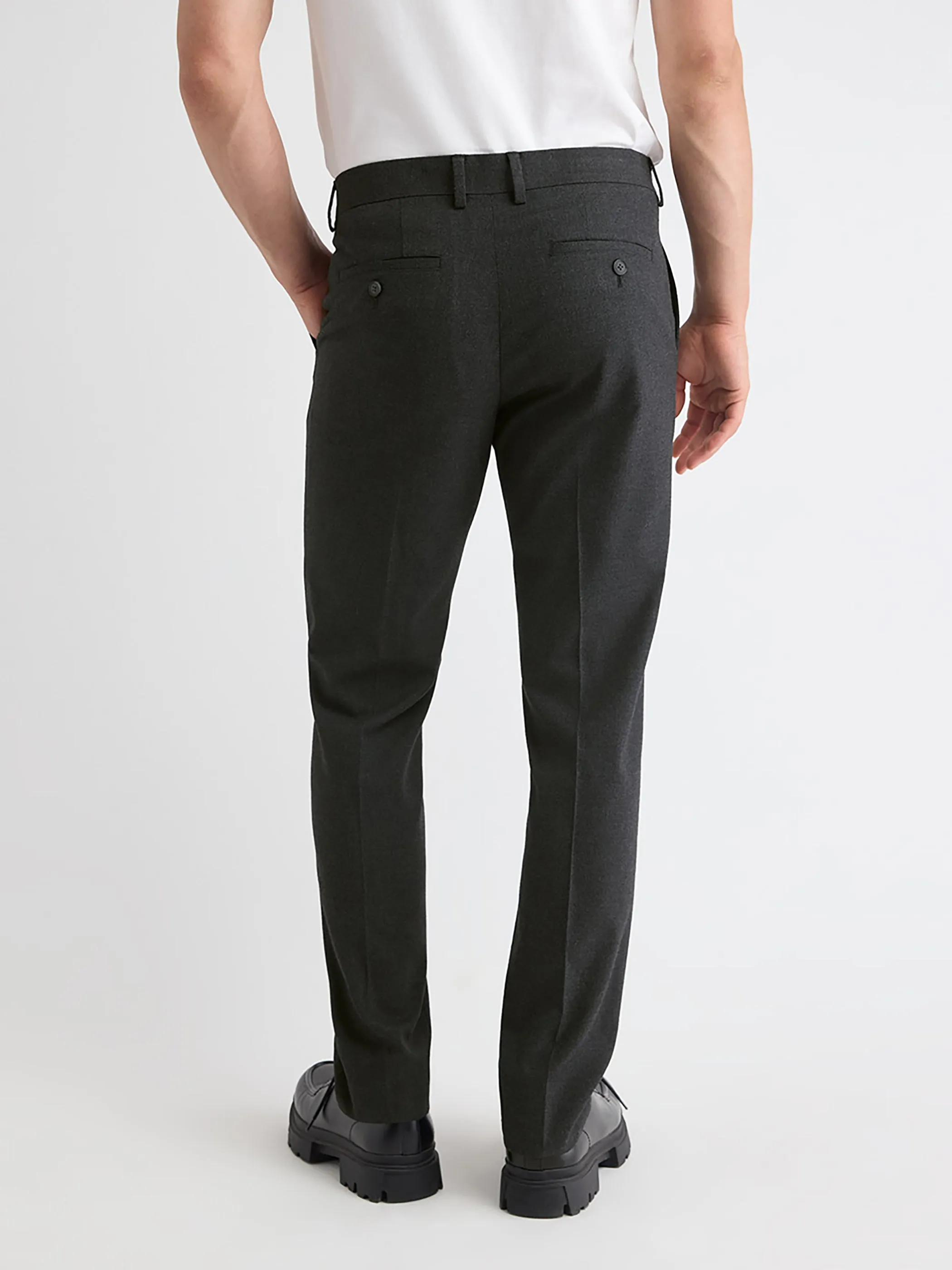 Tailored-Fit Brushed-Twill Pant sold by RW&CO. product image thumbnail 3
