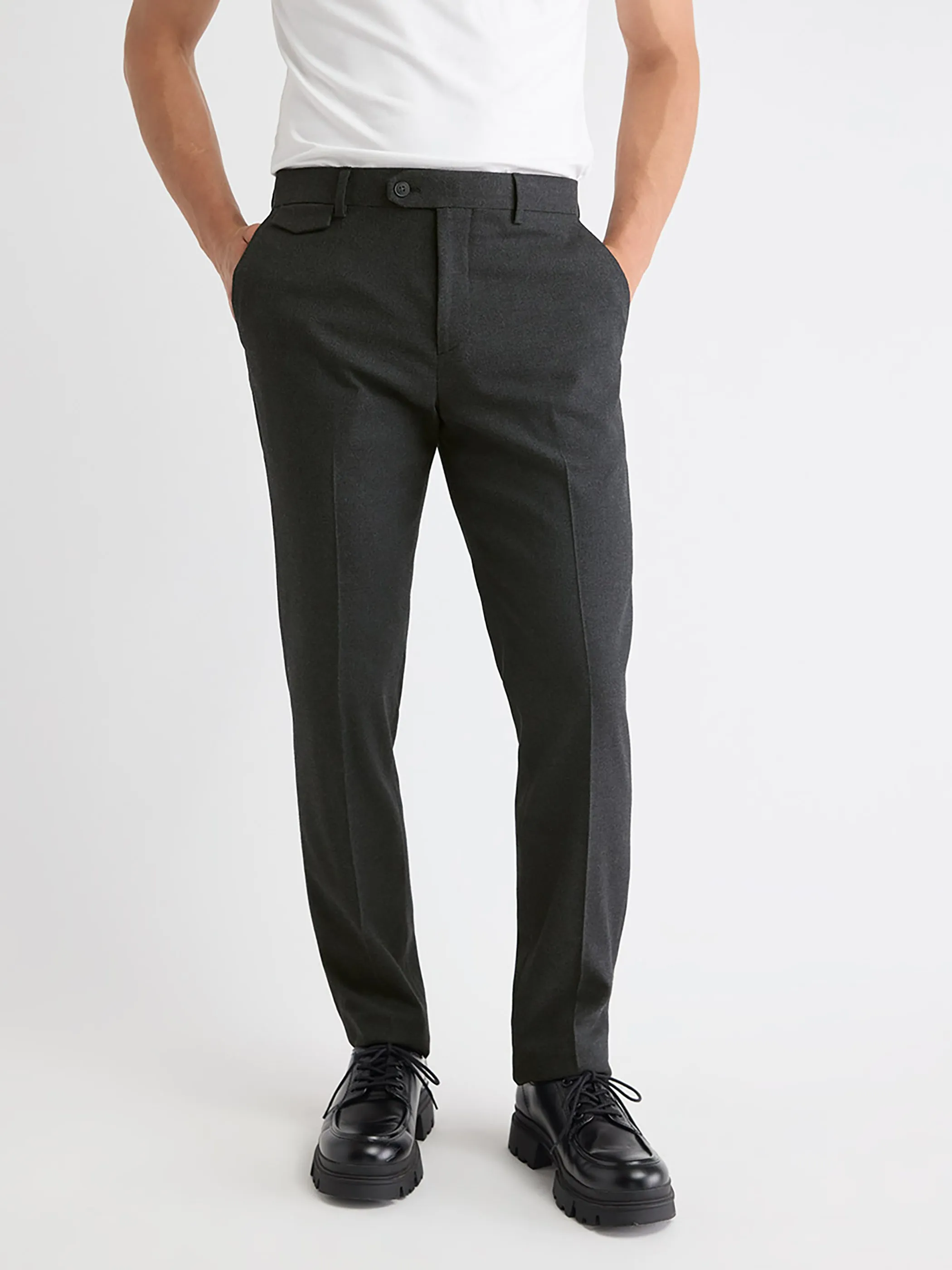 Tailored-Fit Brushed-Twill Pant sold by RW&CO. product image thumbnail 2
