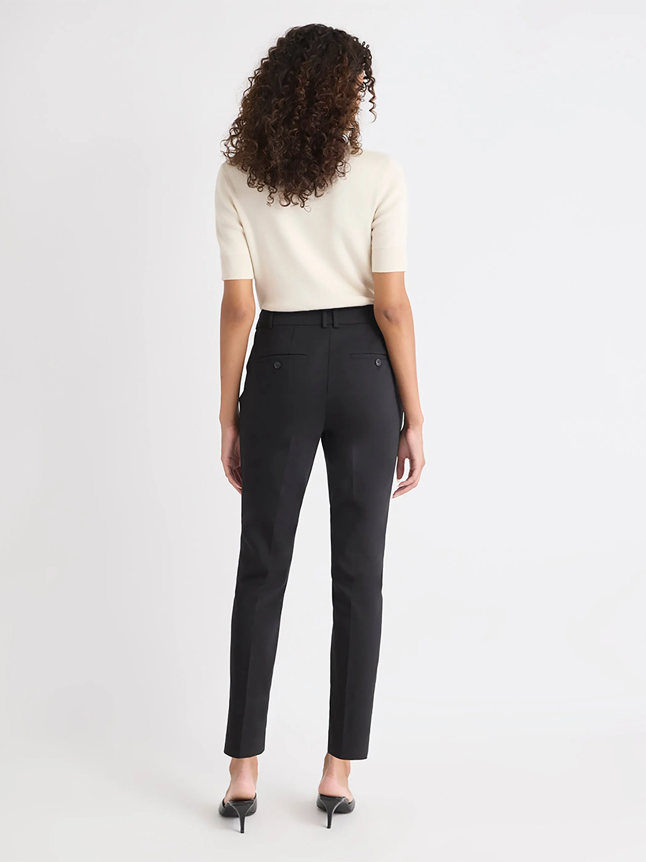 Limitless Black Mid-Rise Slim-Leg Curvy Ankle Pant sold by RW&CO. product image thumbnail 3