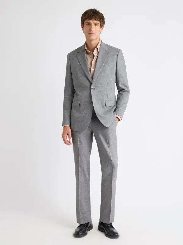 Tailored-Fit Grey Hopsack Suit Pant sold by RW&CO.