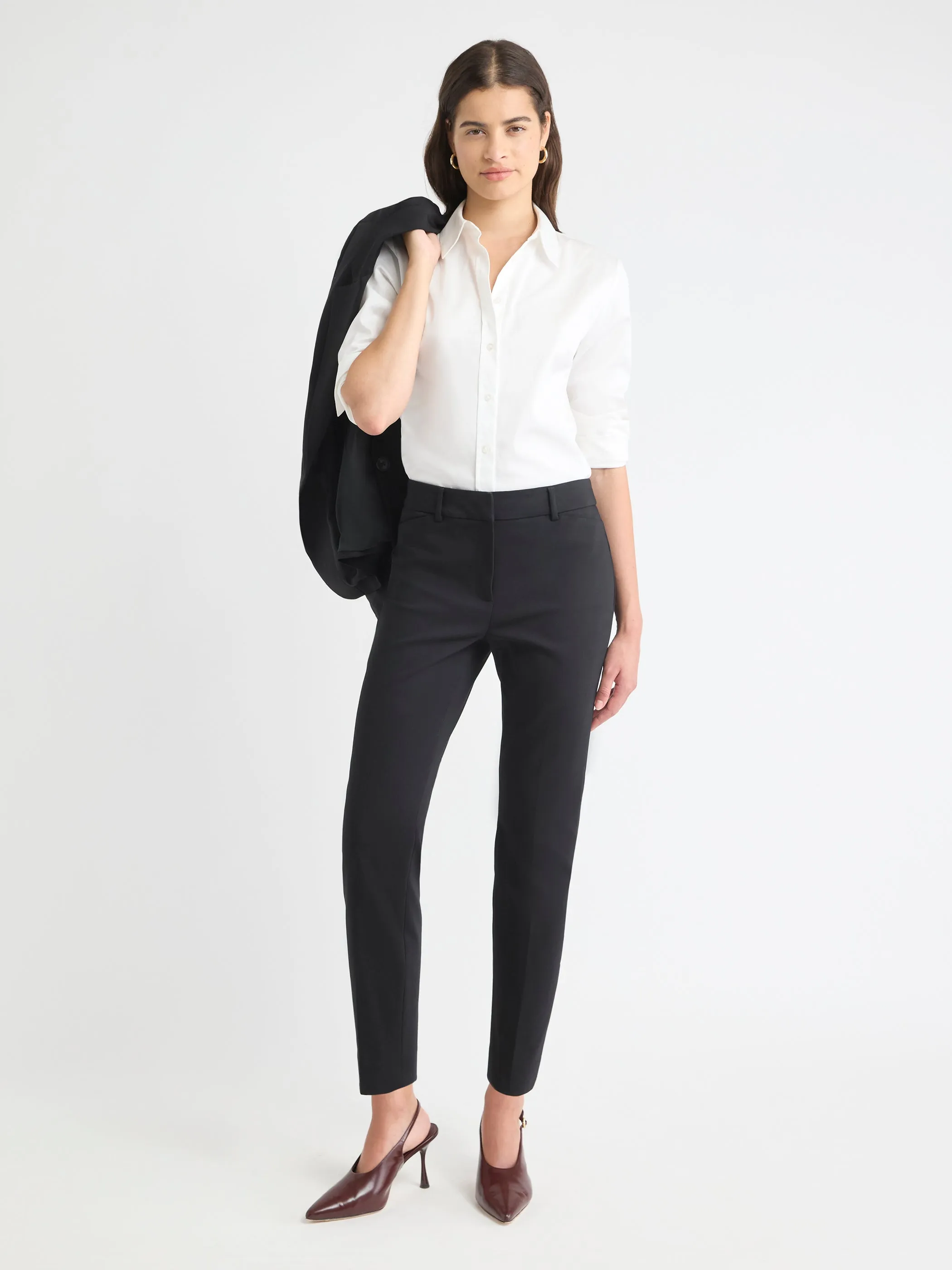 Limitless Mid-Rise Slim-Leg Signature Ankle Pant sold by RW&CO.