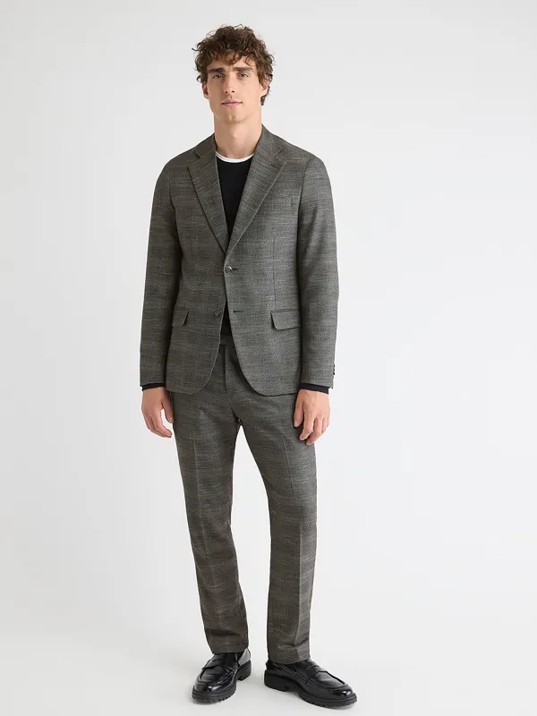 Slim Fit Charcoal Checkered Suit Pant sold by RW&CO.