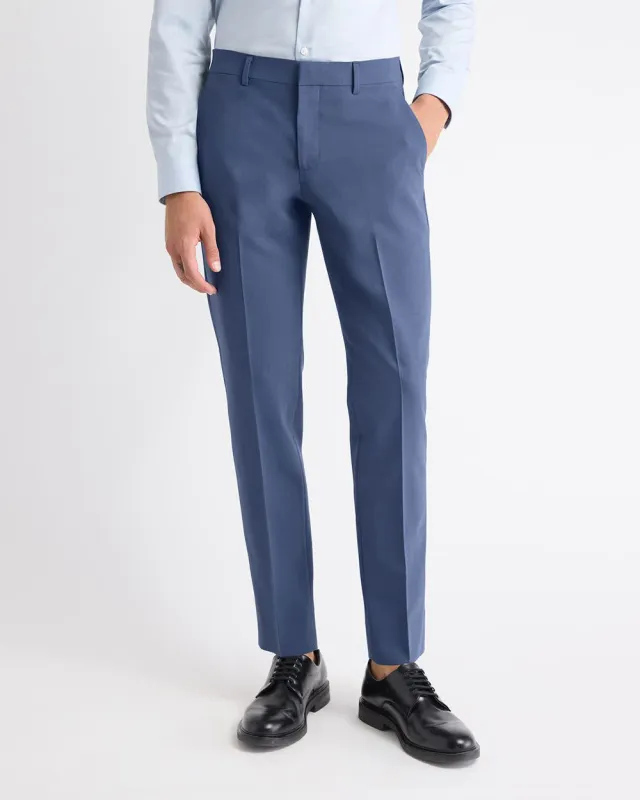 Slim-Fit Blue Wool-Blend Suit Pant sold by RW&CO.