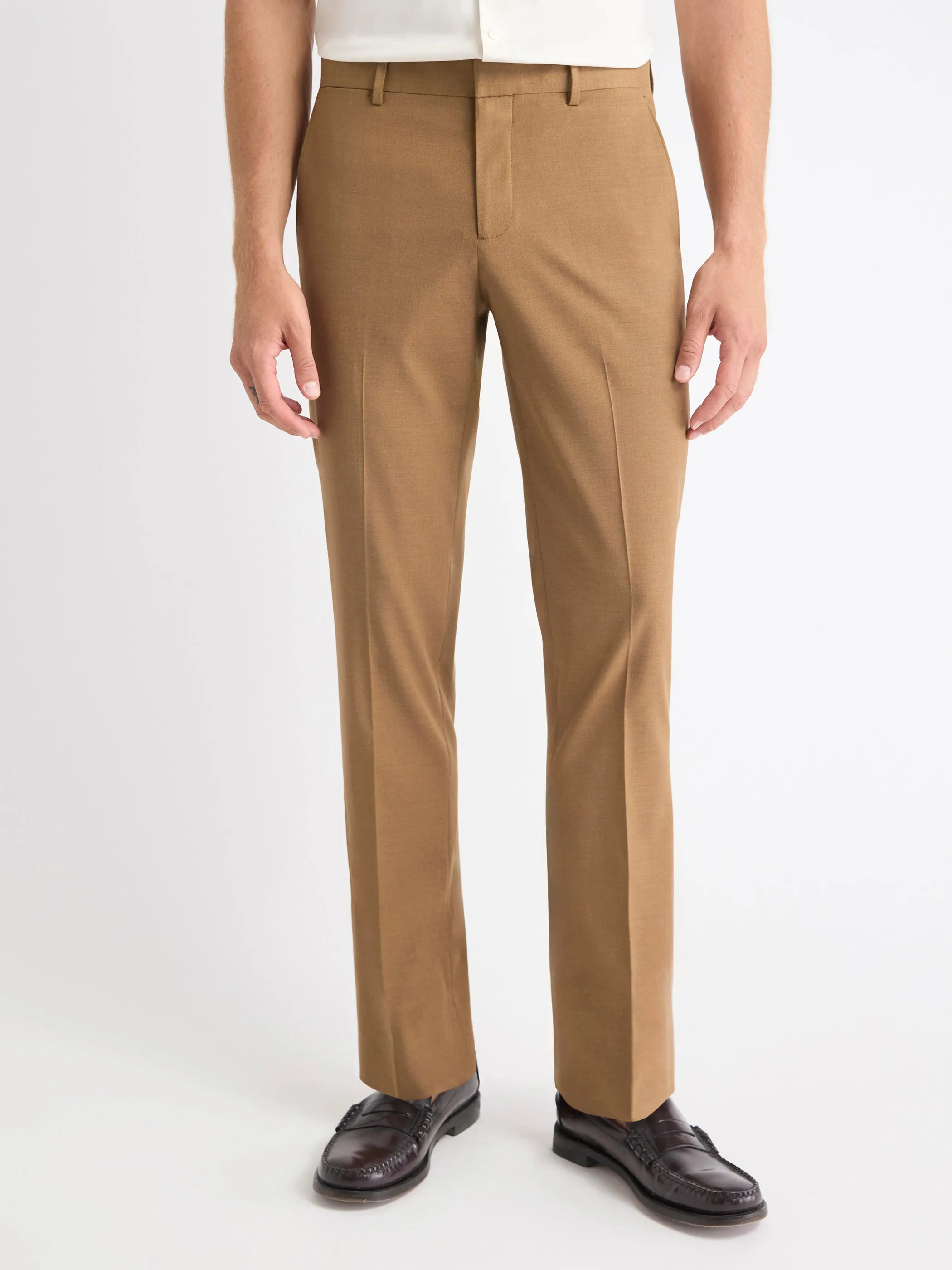 Slim-Fit Golden Brown Suit Pant sold by RW&CO. product image thumbnail 2