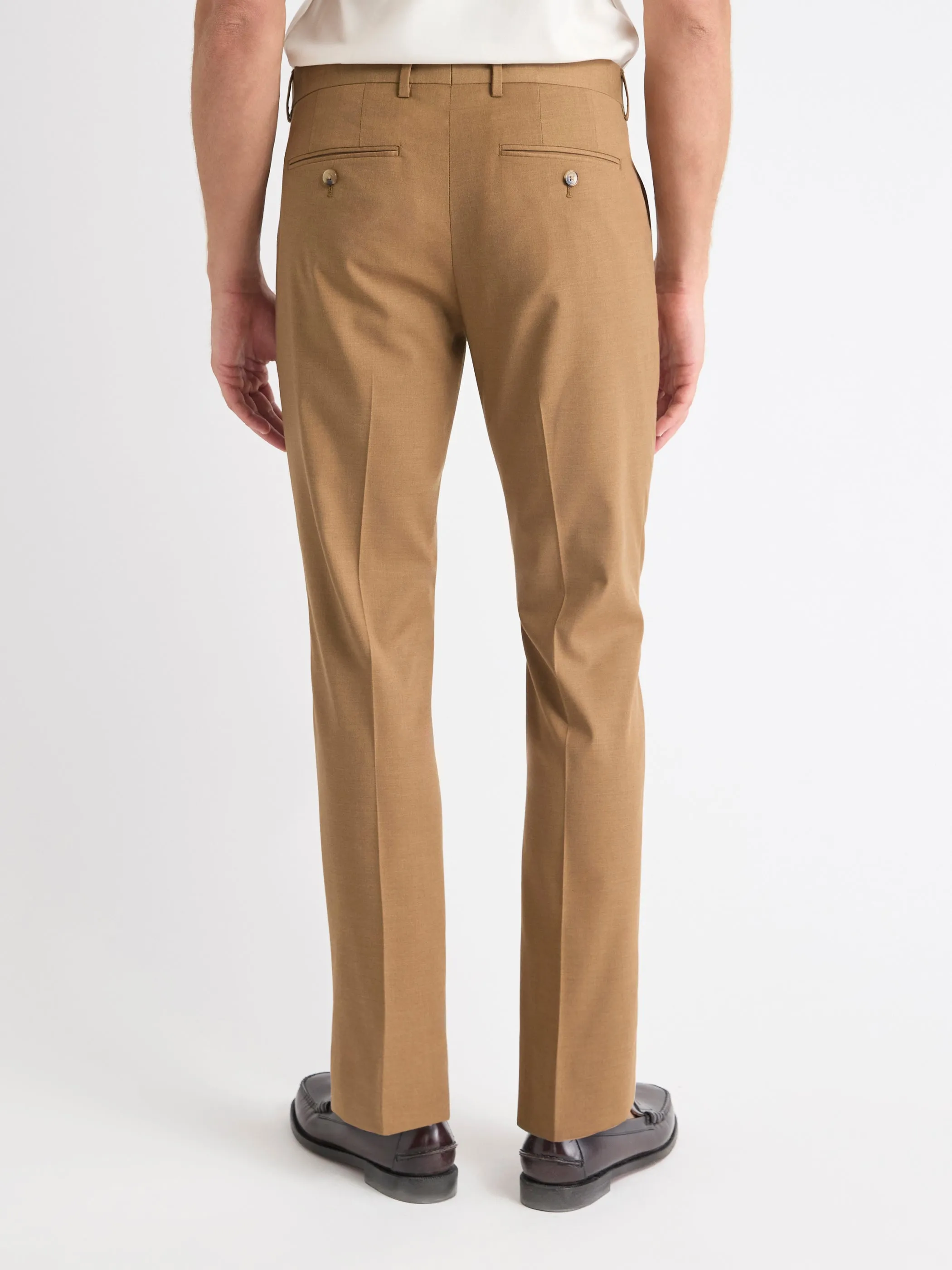Slim-Fit Golden Brown Suit Pant sold by RW&CO. product image thumbnail 3