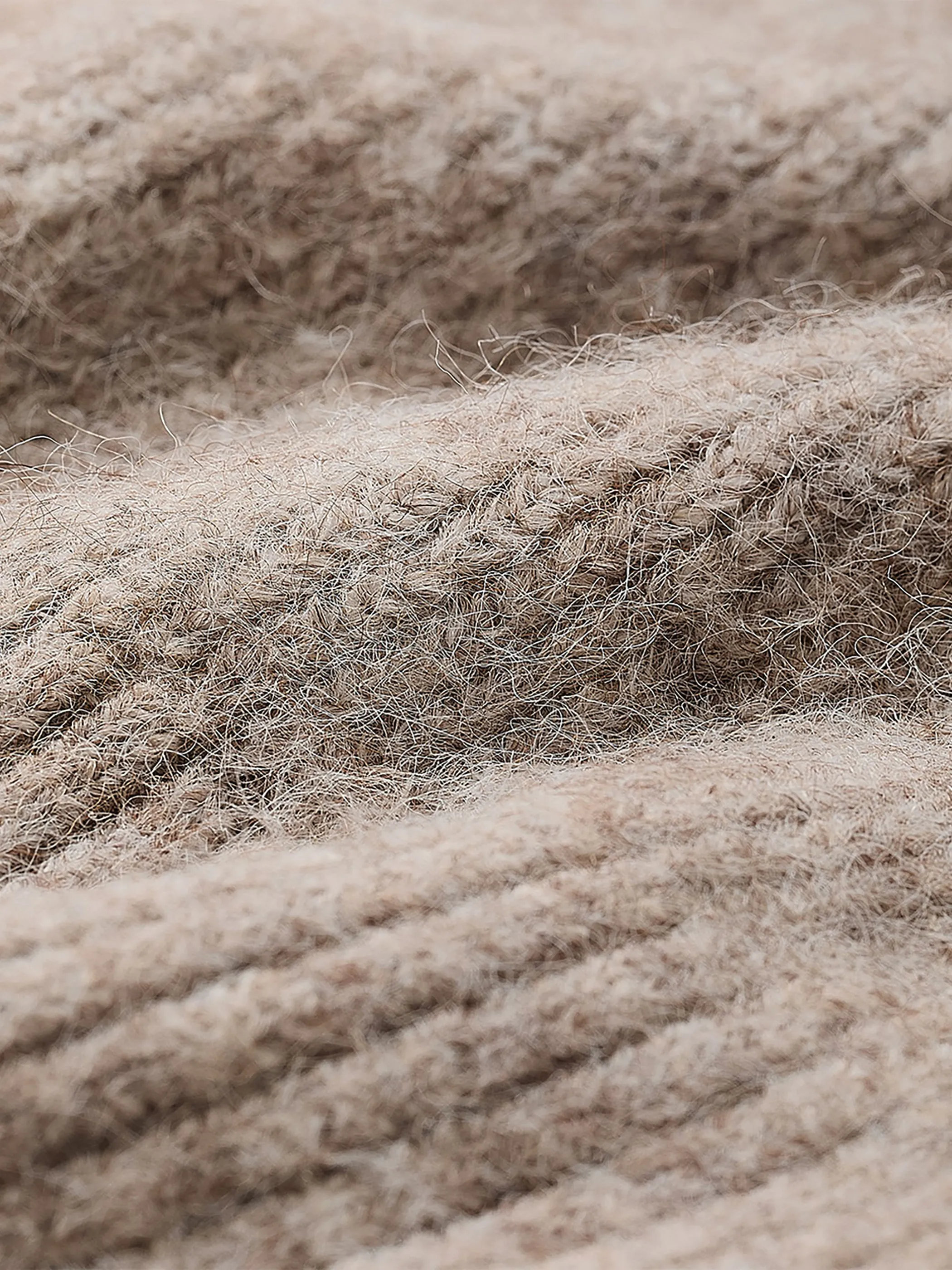 Long-Sleeve Crew-Neck Fuzzy-Knit Sweater with Scarf sold by RW&CO. product image thumbnail 5