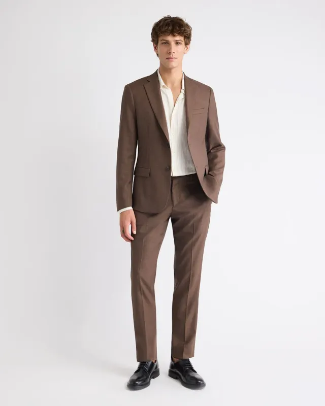 Slim Fit Brown Suit Pant sold by RW&CO.