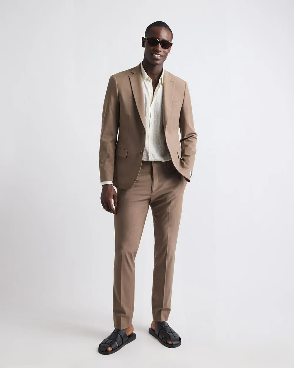 Slim-Fit Rose Taupe Suit Pant sold by RW&CO. product image thumbnail 2