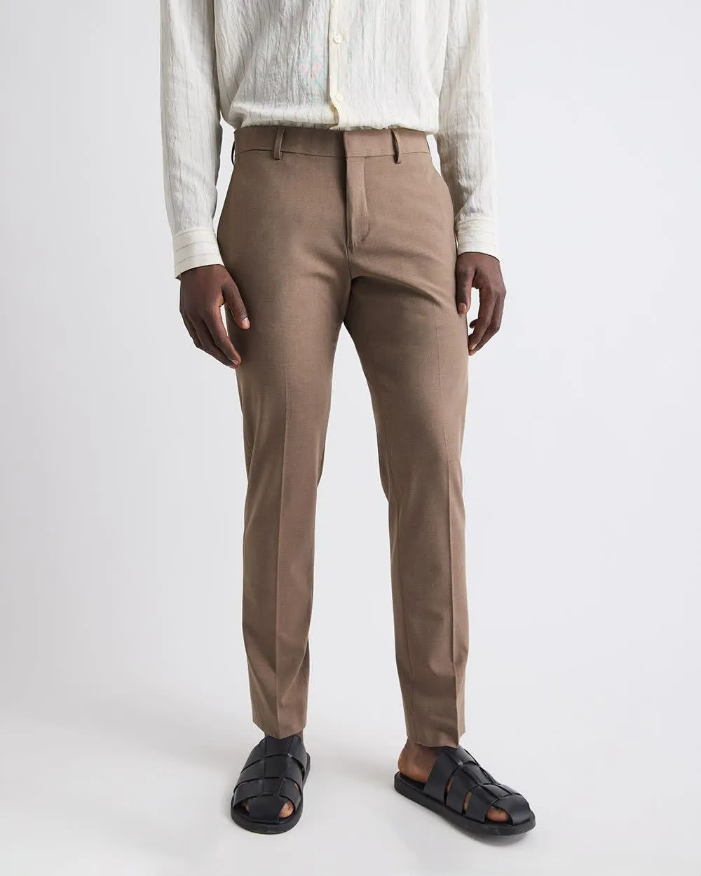 Slim-Fit Rose Taupe Suit Pant sold by RW&CO.