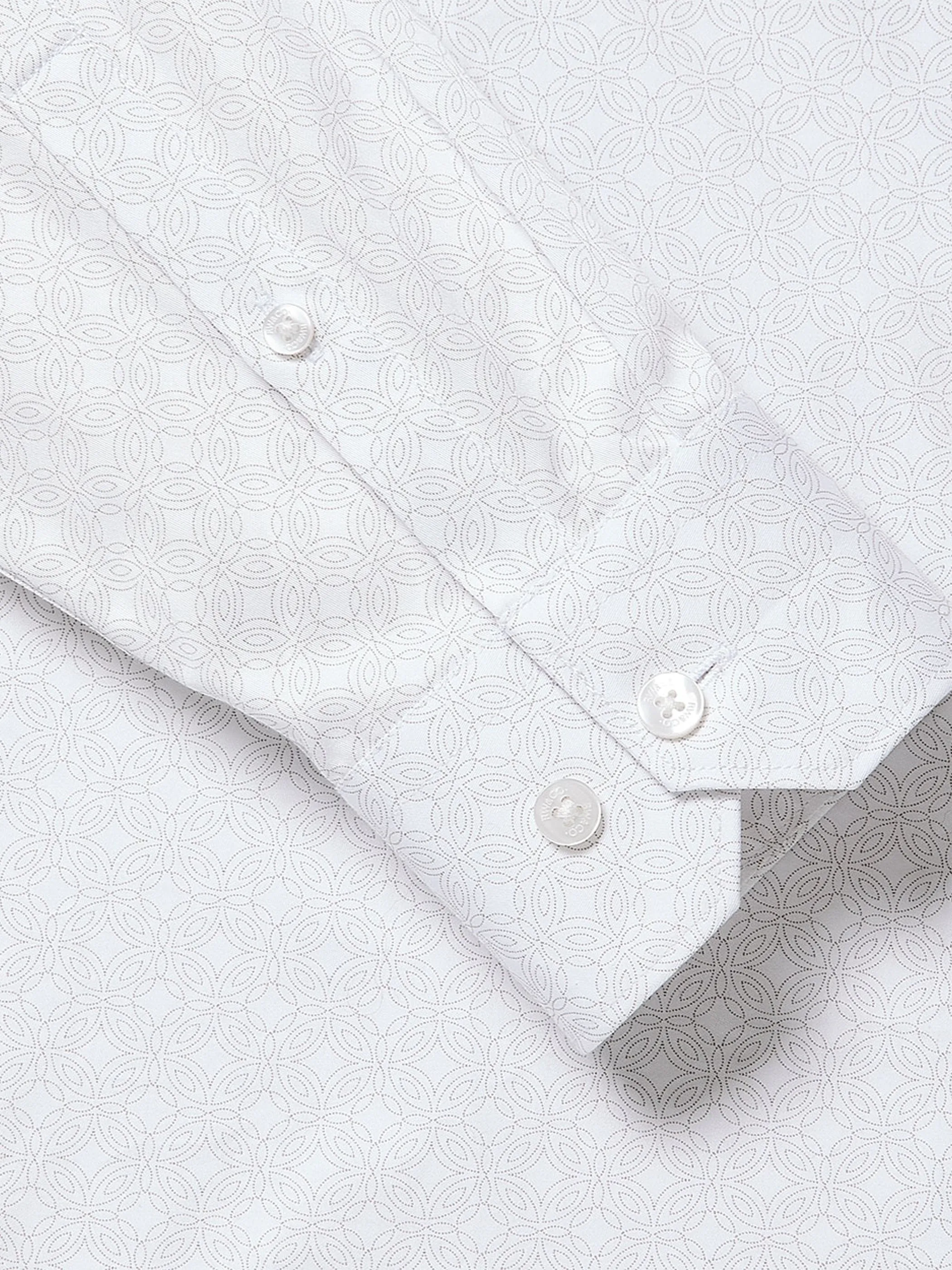 Tailored-Fit Dress Shirt with Micro Geo Print sold by RW&CO. product image thumbnail 5