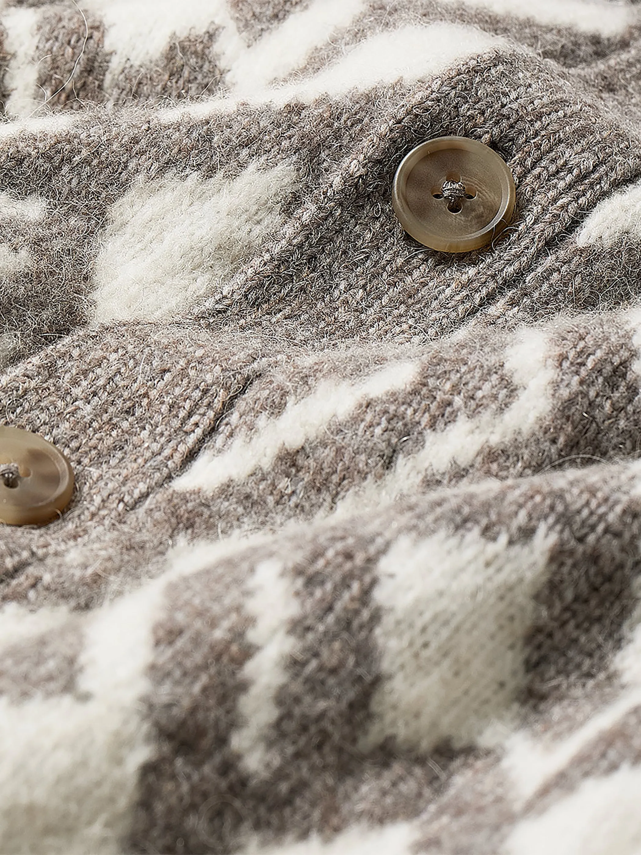 Alpaca-Blend Argyle Cardigan sold by RW&CO. product image thumbnail 5