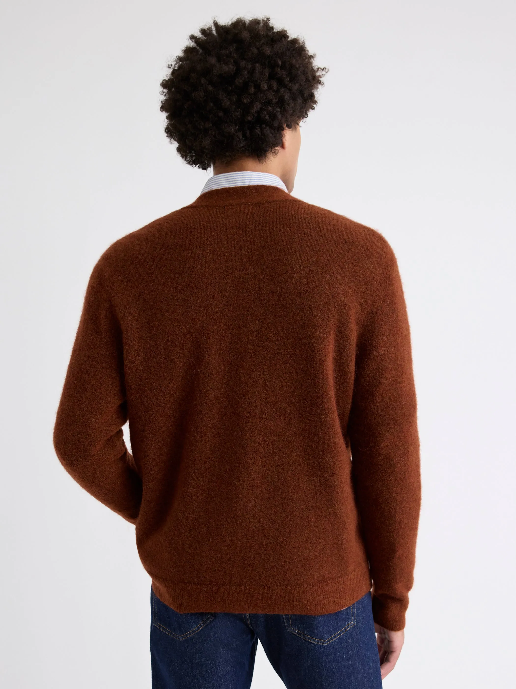 Alpaca-Blend Grandpa Cardigan sold by RW&CO. product image thumbnail 3