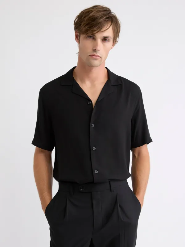 Short-Sleeve Shirt with Camp Collar sold by RW&CO.