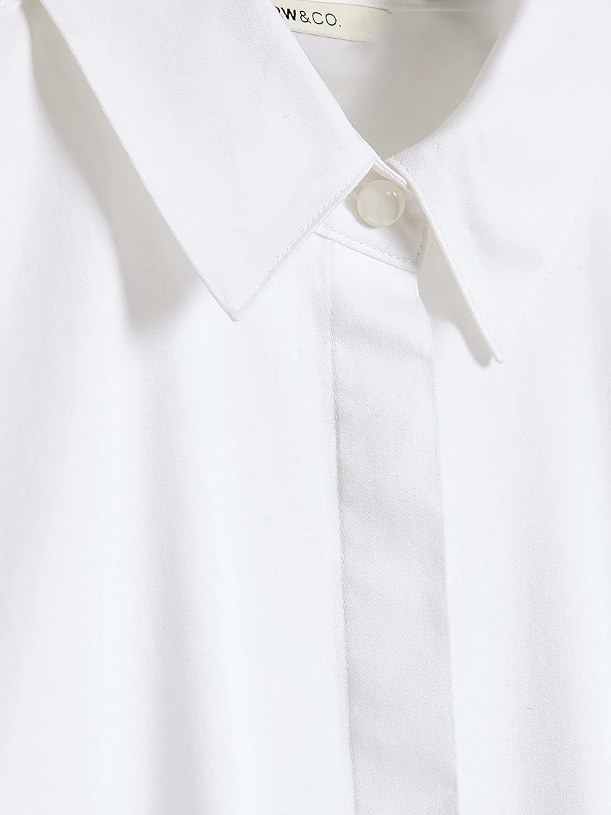 Fitted Long-Sleeve Poplin Blouse sold by RW&CO. product image thumbnail 5