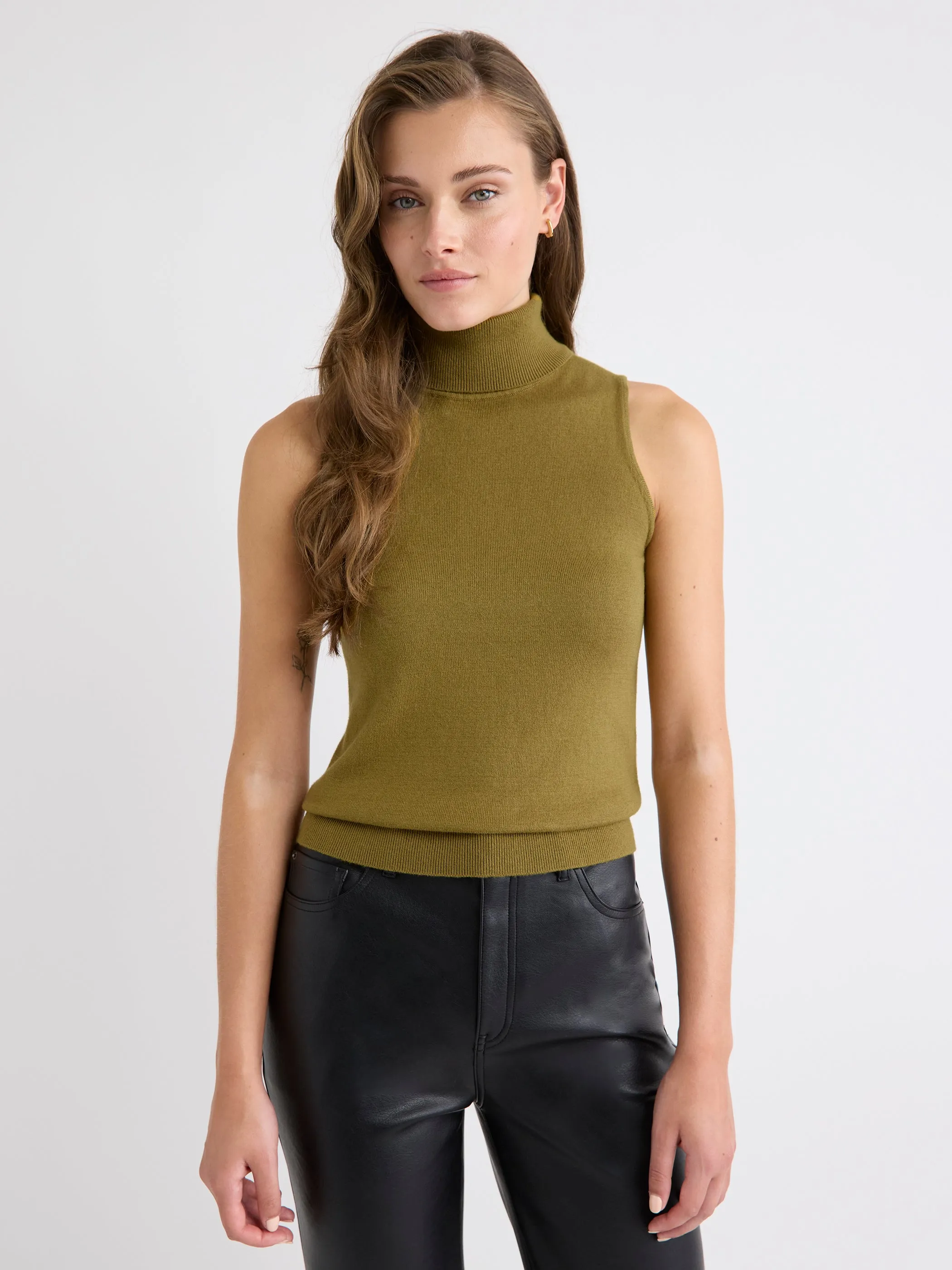 Sleeveless Turtle-Neck Sweater sold by RW&CO. product image thumbnail 5
