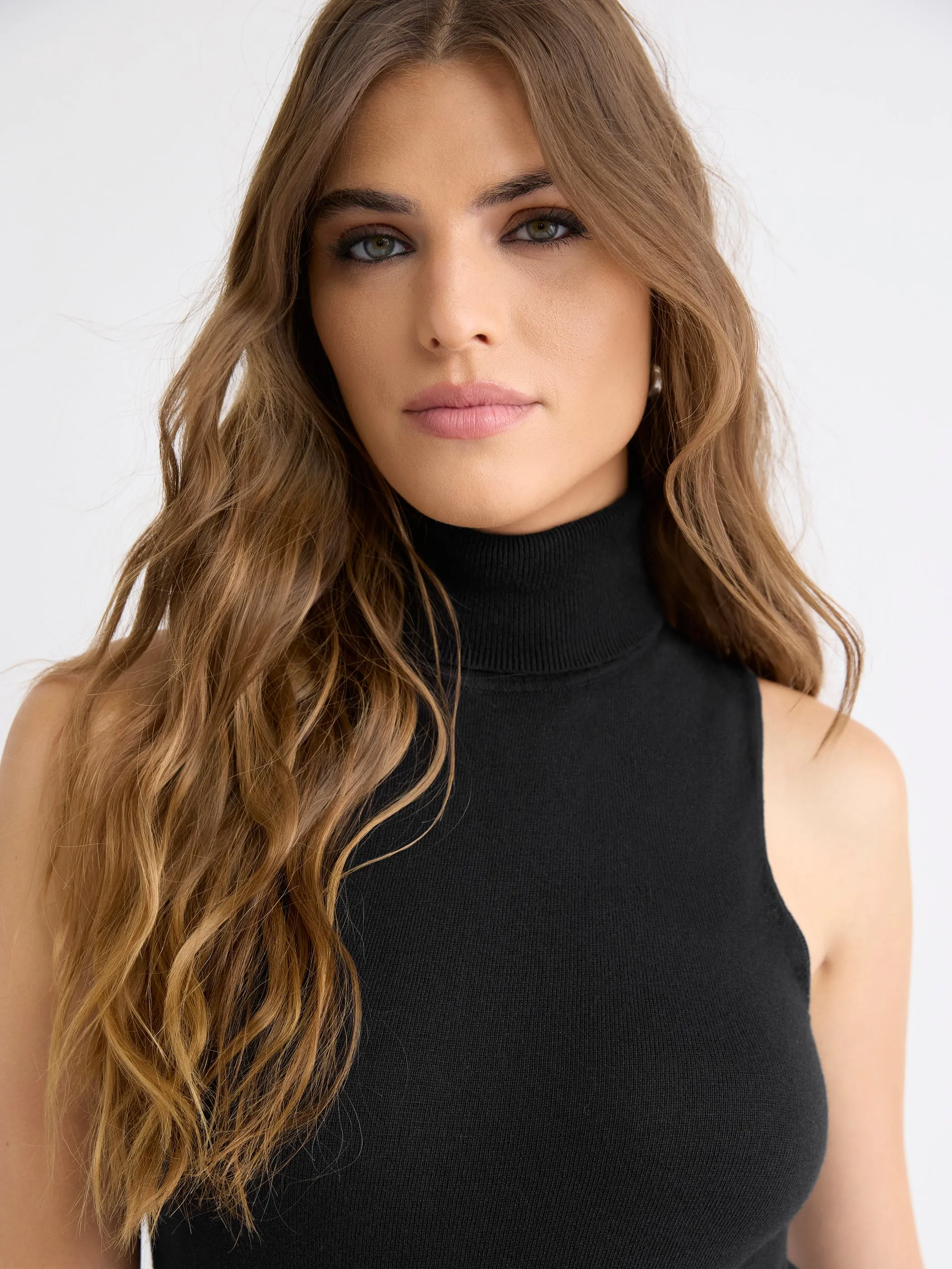 Sleeveless Turtle-Neck Sweater sold by RW&CO. product image thumbnail 4