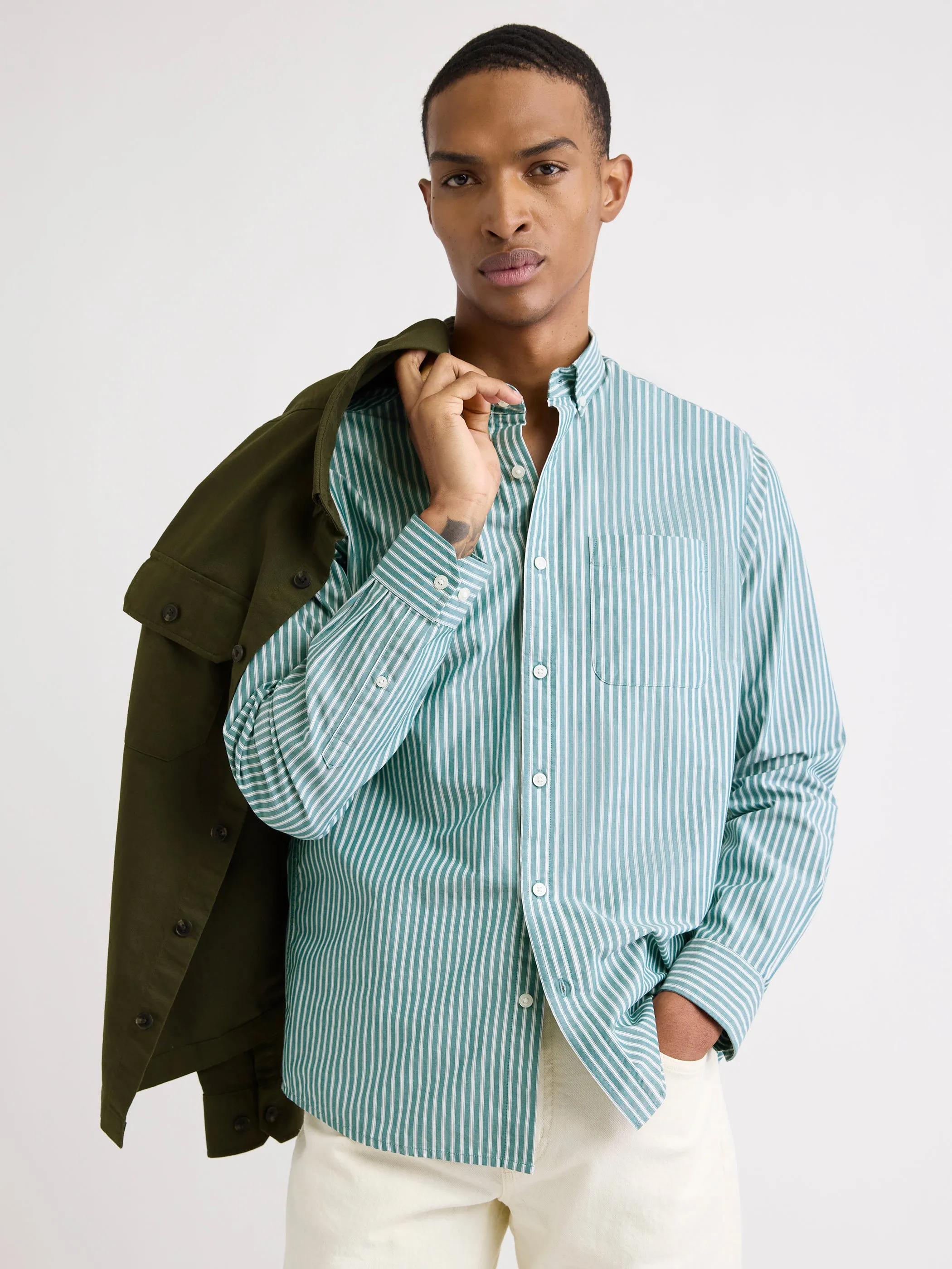Striped Long-Sleeve Shirt sold by RW&CO. product image thumbnail 2