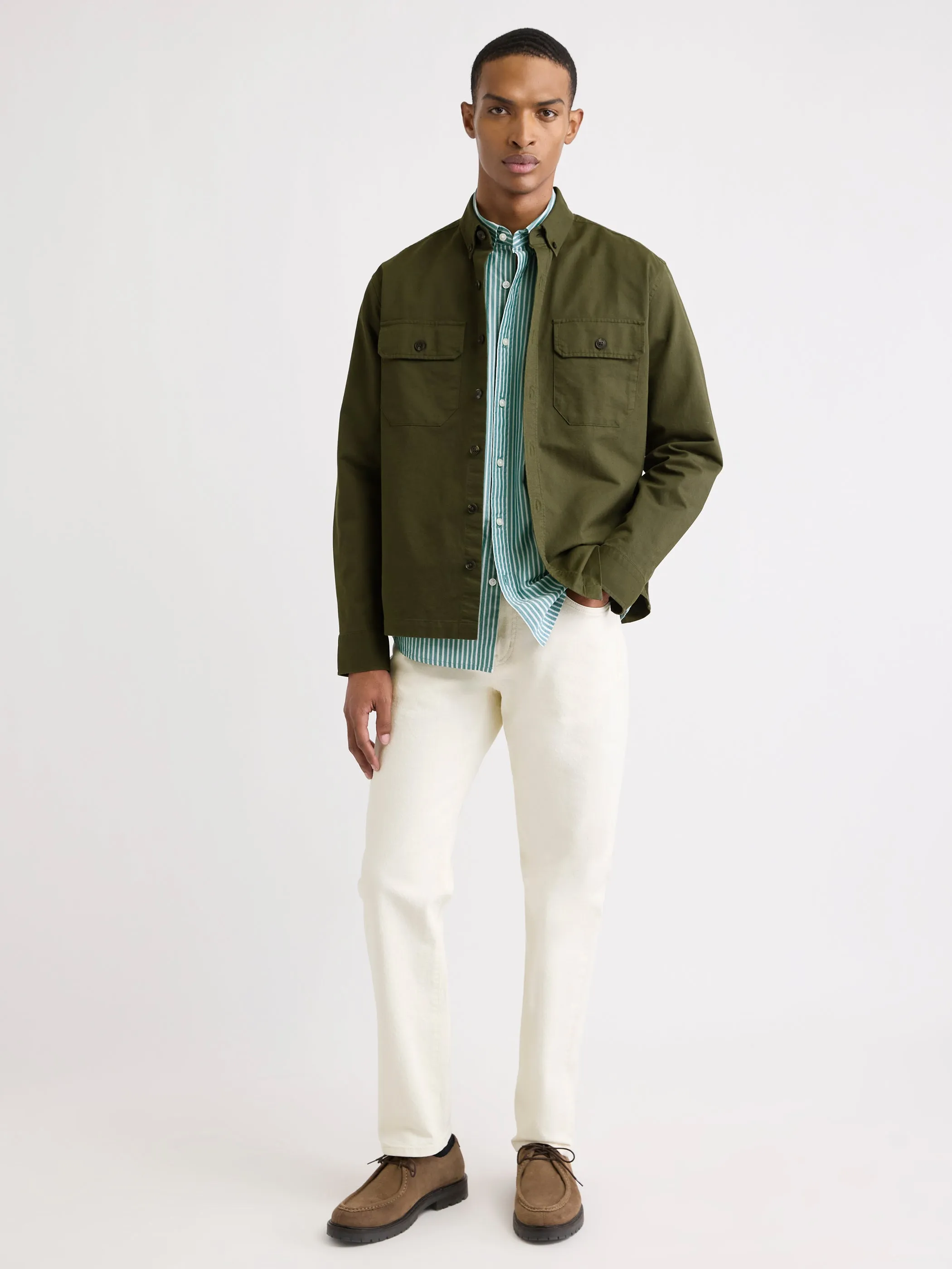 Striped Long-Sleeve Shirt sold by RW&CO. product image thumbnail 3