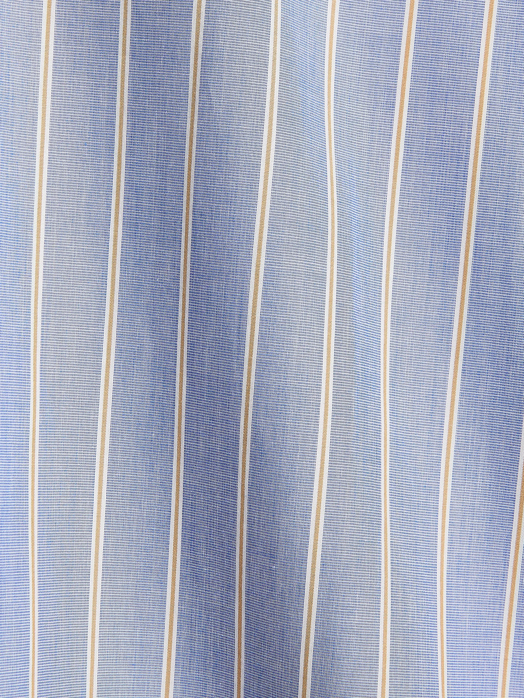 Striped Buttoned-Down Cotton Blouse sold by RW&CO. product image thumbnail 4