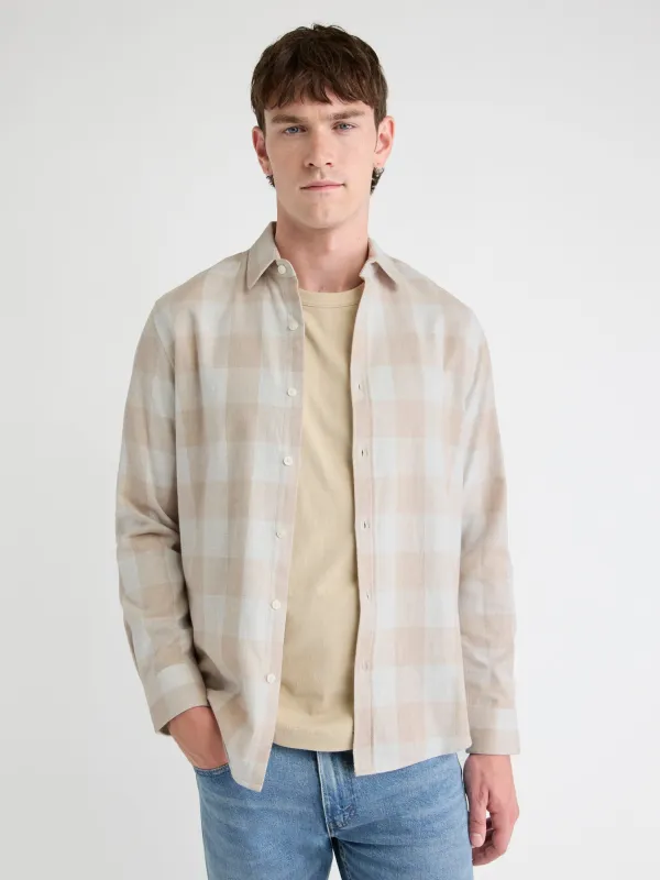 Regular Fit Plaid Flannel Shirt made by RW&CO.