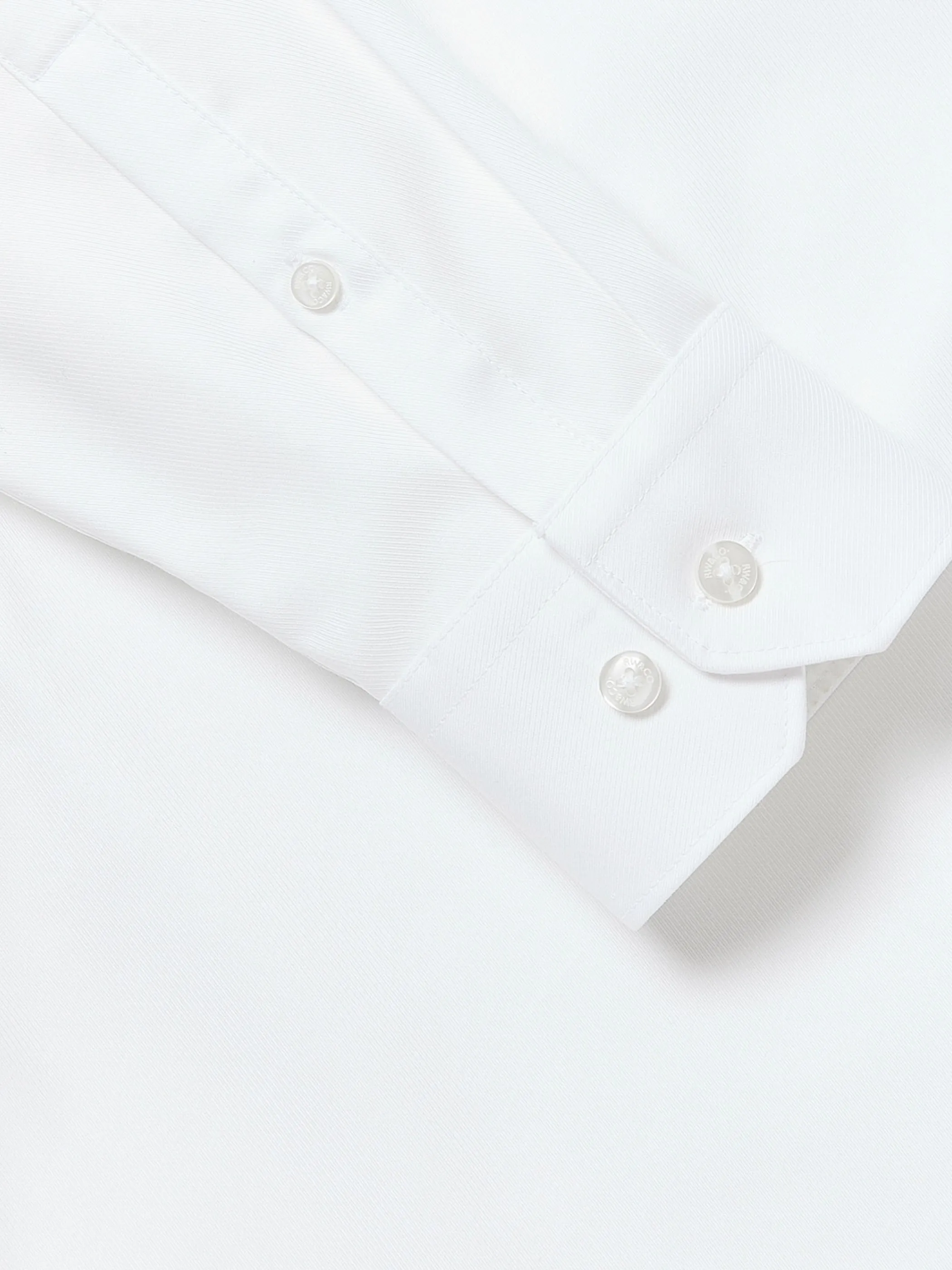 Regular Fit Solid Supima (R) Twill Dress Shirt sold by RW&CO. product image thumbnail 4