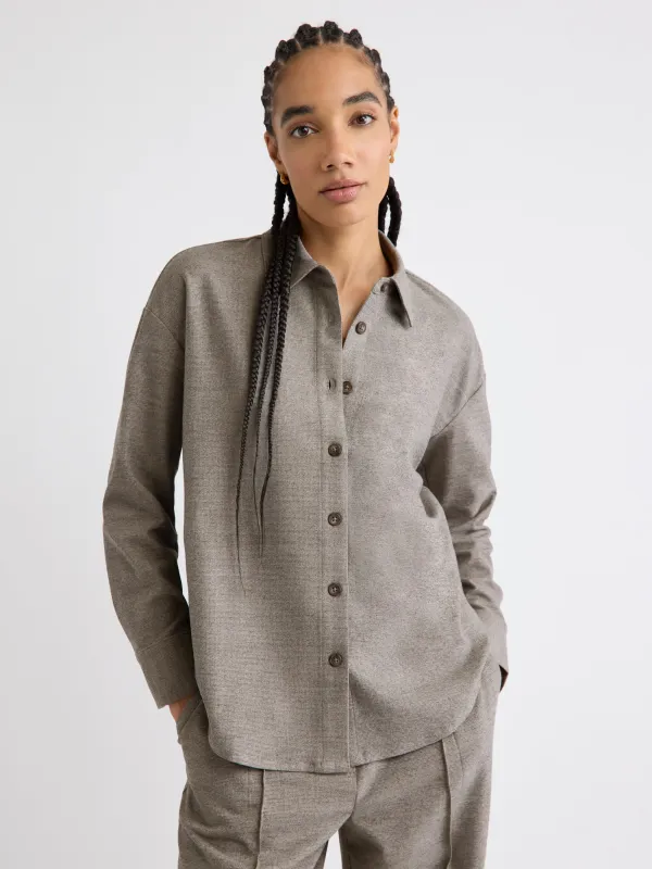 Long-Sleeve Buttoned-Down Blouse sold by RW&CO.