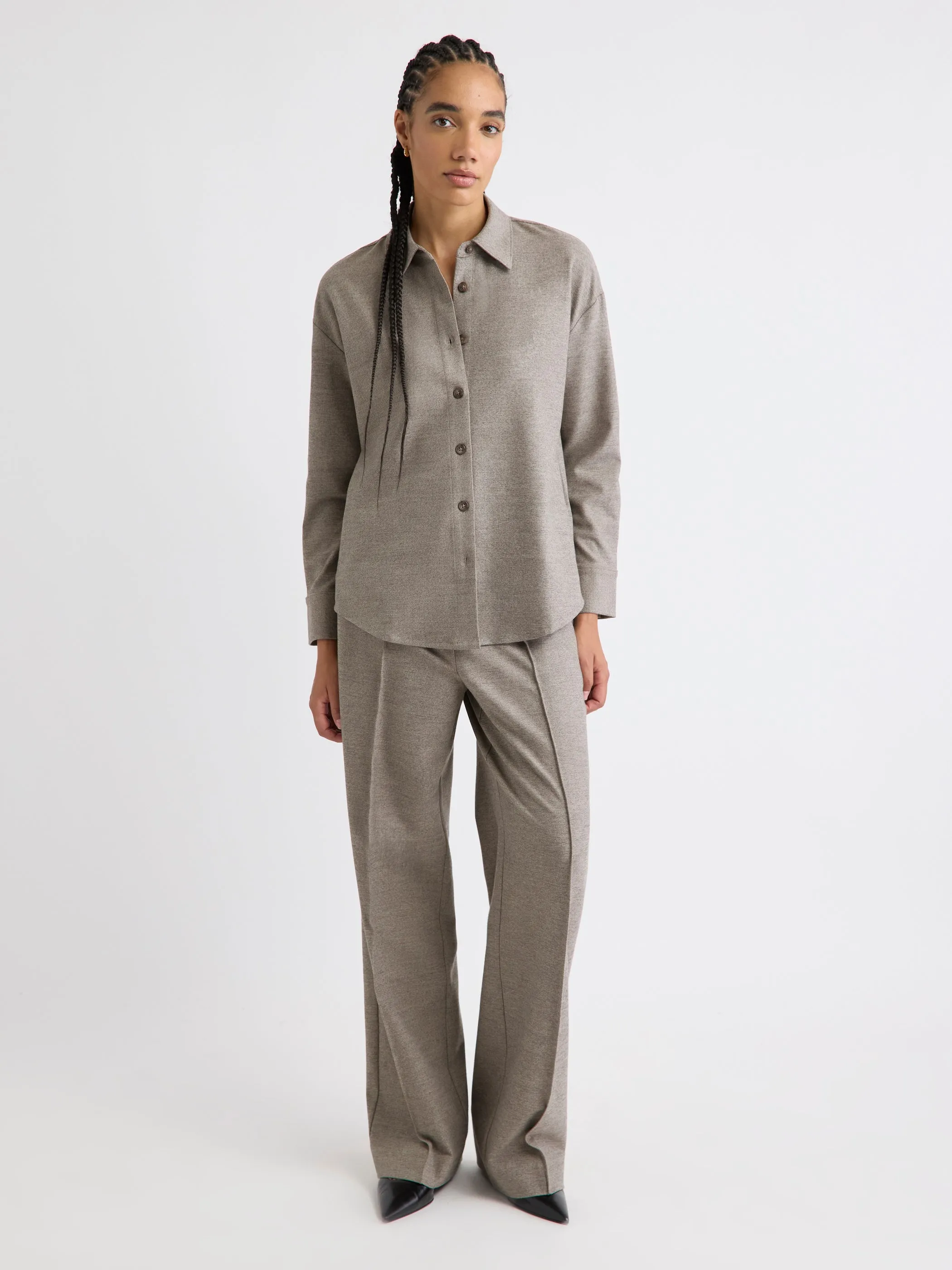 Long-Sleeve Buttoned-Down Blouse sold by RW&CO. product image thumbnail 2