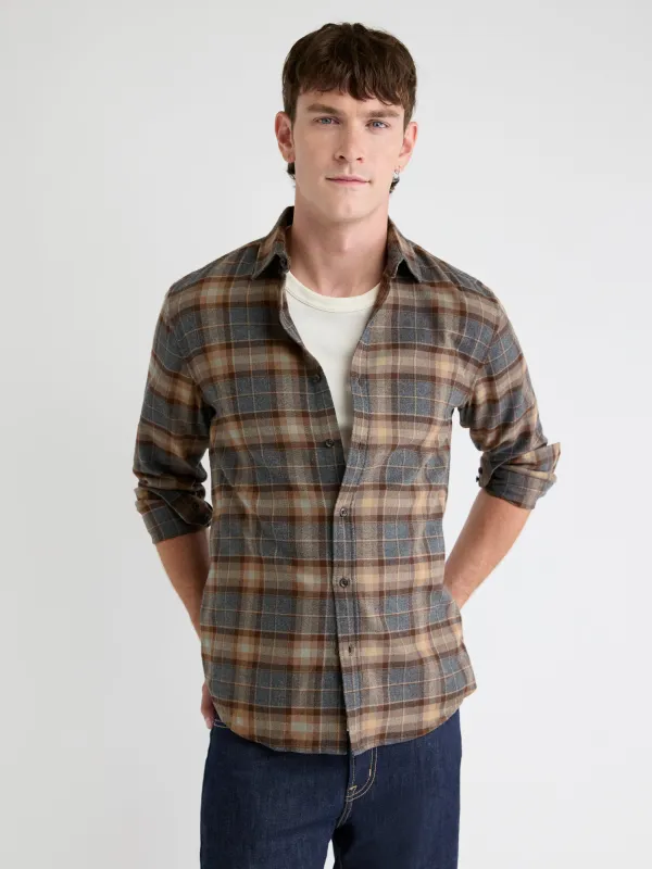 Regular-Fit Plaid Flannel Shirt sold by RW&CO.