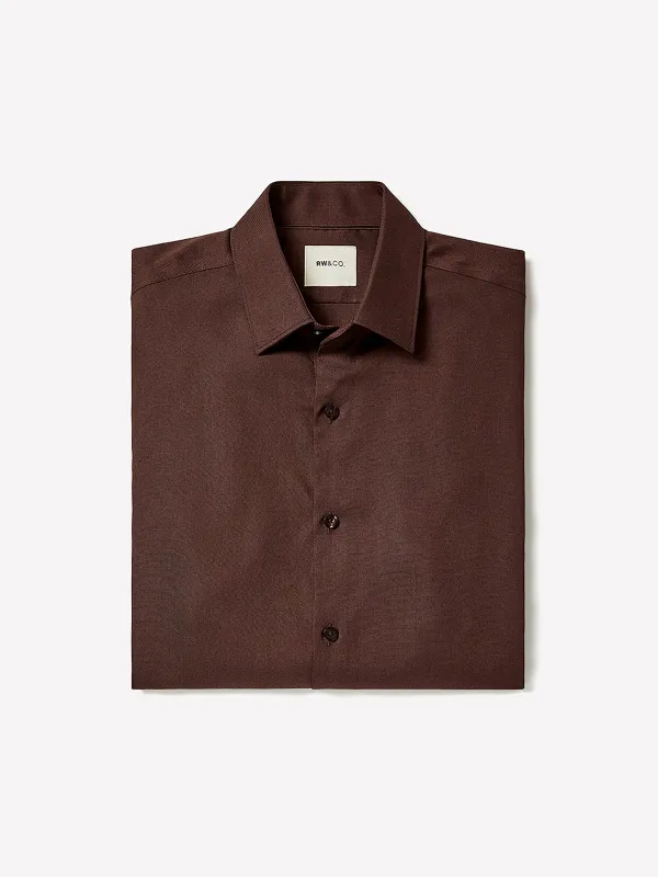 Slim-Fit Knit-Like Dress Shirt sold by RW&CO.