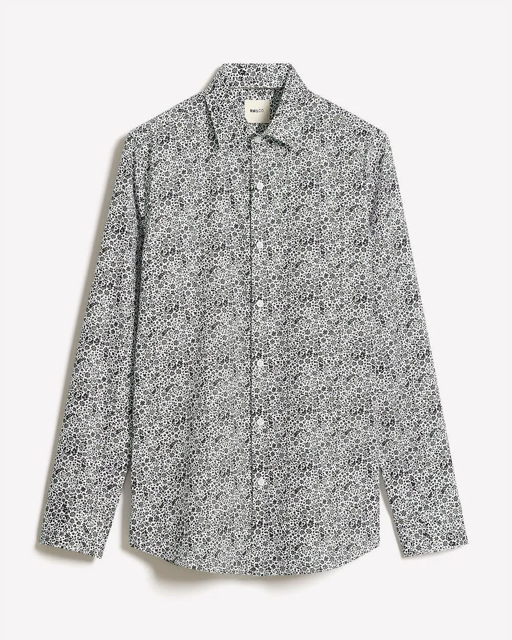 Slim-Fit Dress Shirt with Floral Pattern sold by RW&CO. product image thumbnail 4