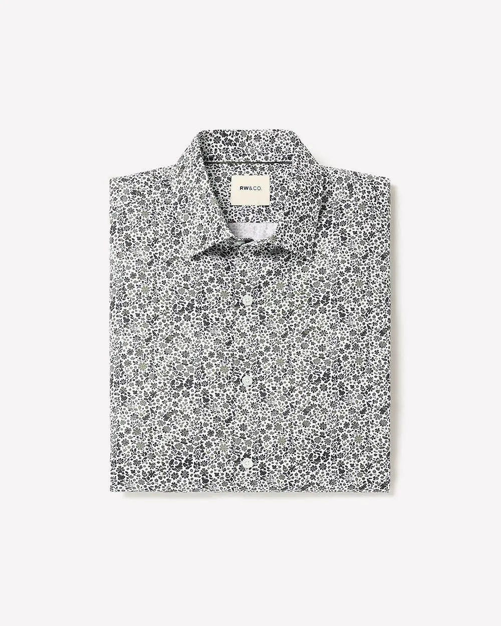 Slim-Fit Dress Shirt with Floral Pattern sold by RW&CO.