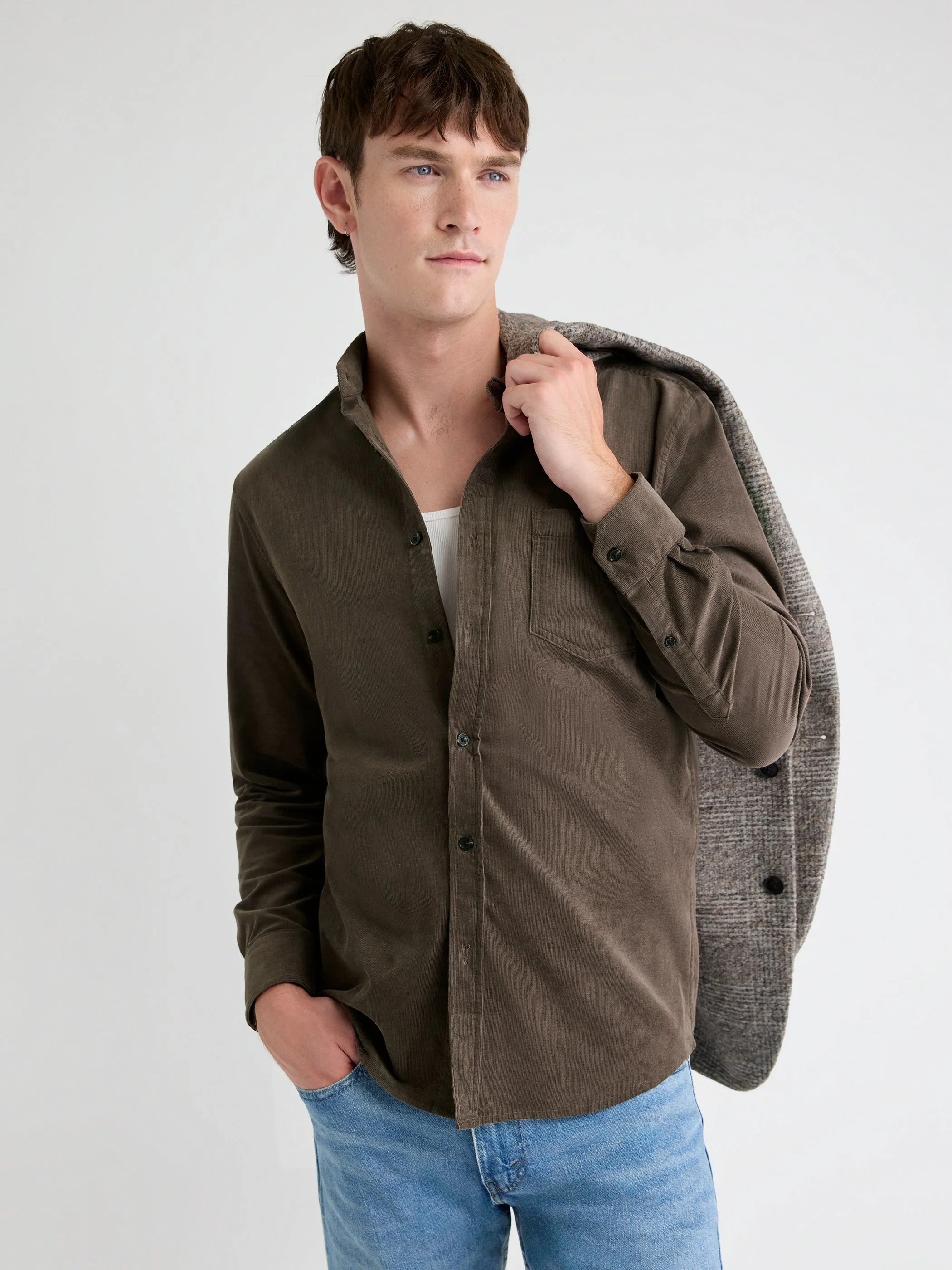 Regular Fit Corduroy Shirt sold by RW&CO.