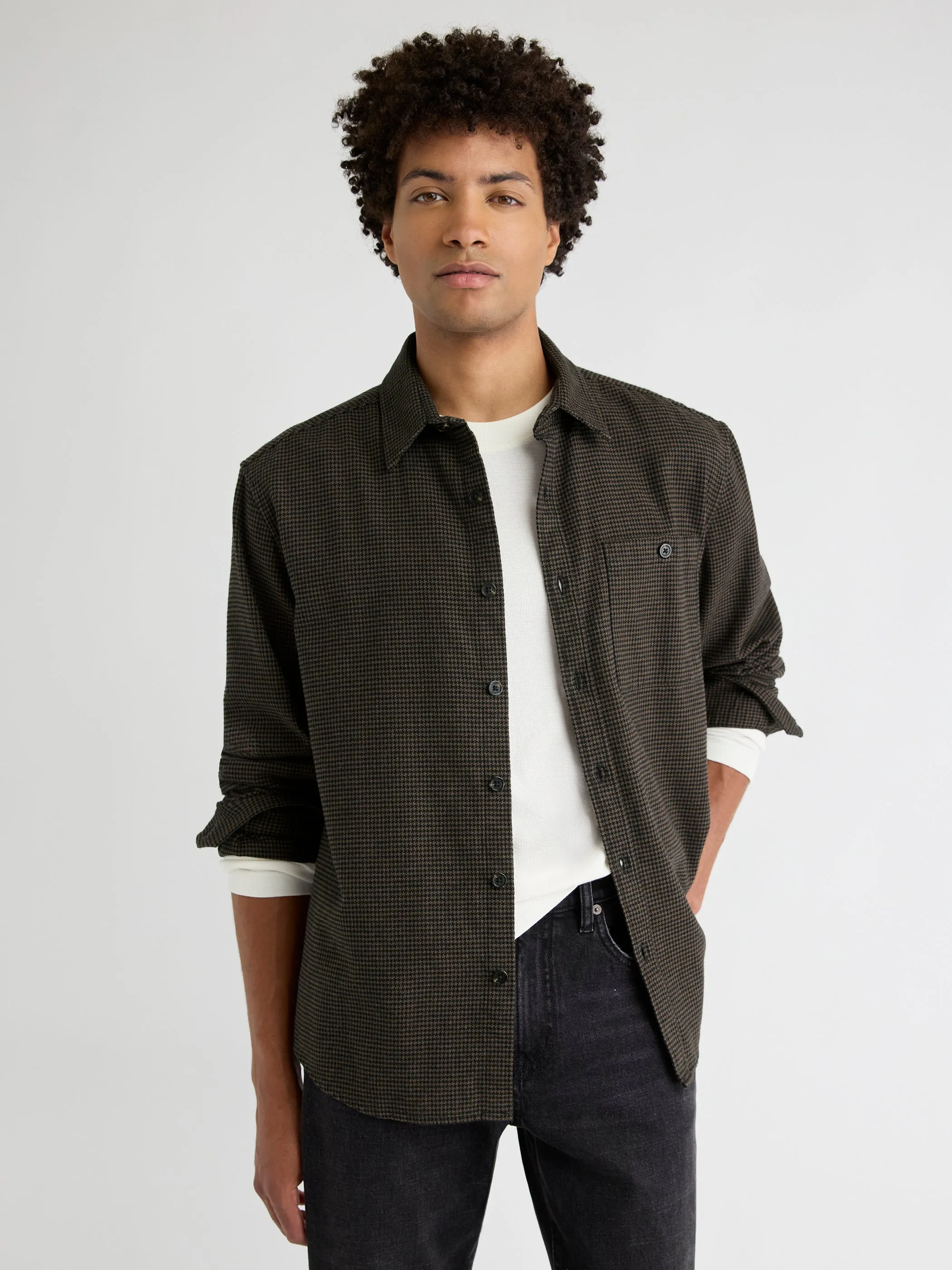 Houndstooth Overshirt sold by RW&CO.