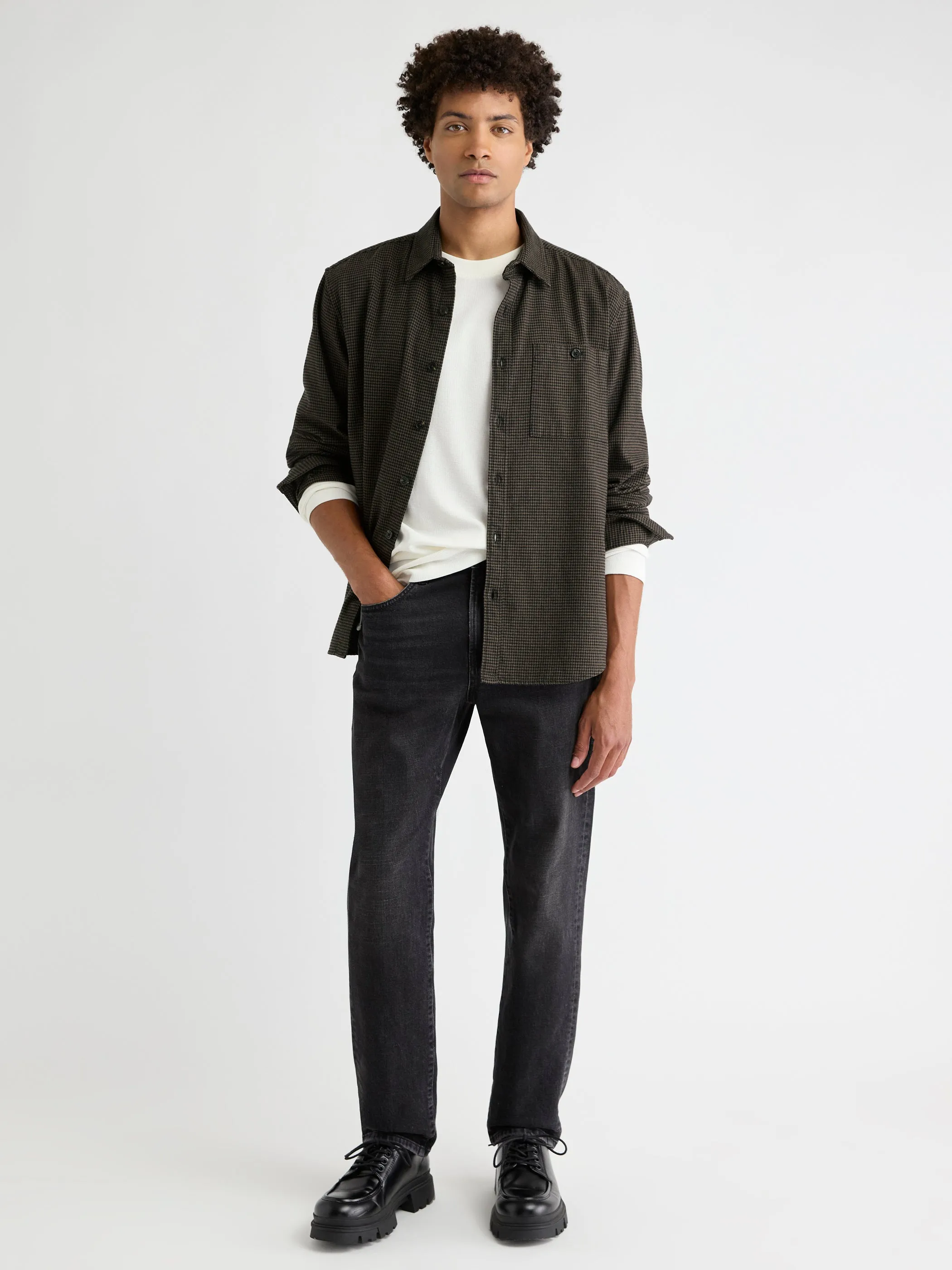 Houndstooth Overshirt sold by RW&CO. product image thumbnail 2