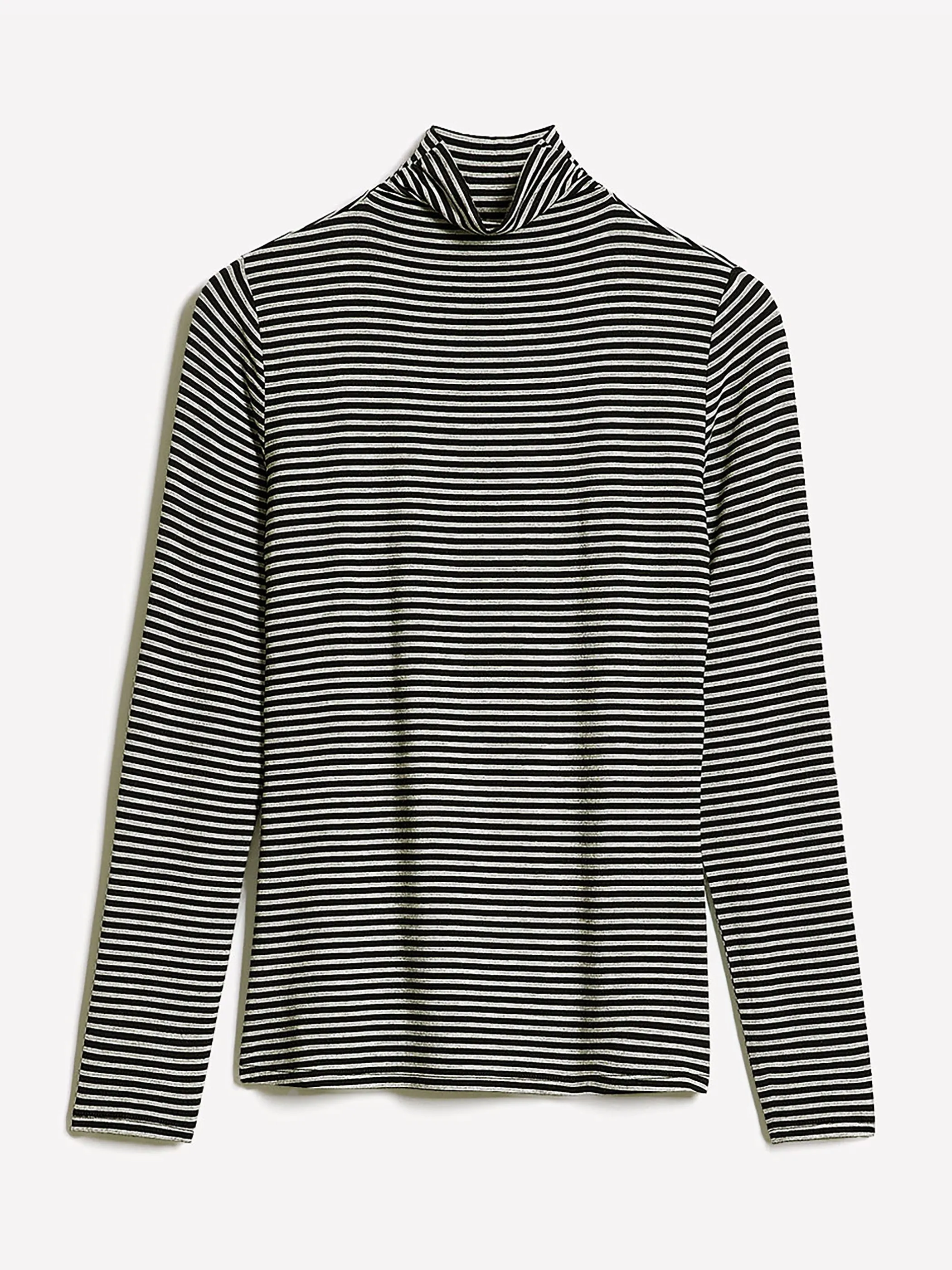 Fitted Long-Sleeve Mock-Neck Tee sold by RW&CO. product image thumbnail 4