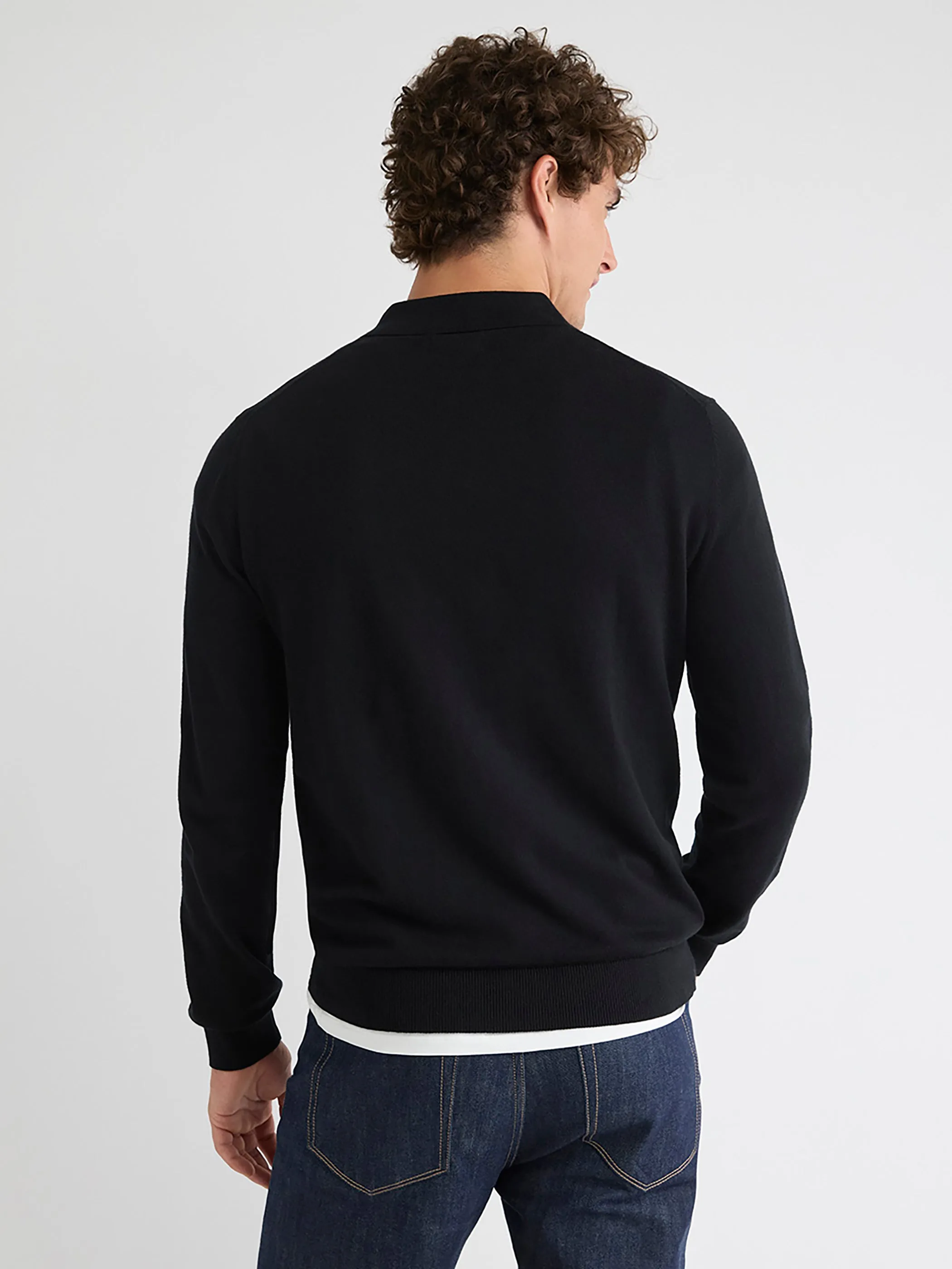 Long-Sleeve Polo Sweater sold by RW&CO. product image thumbnail 3