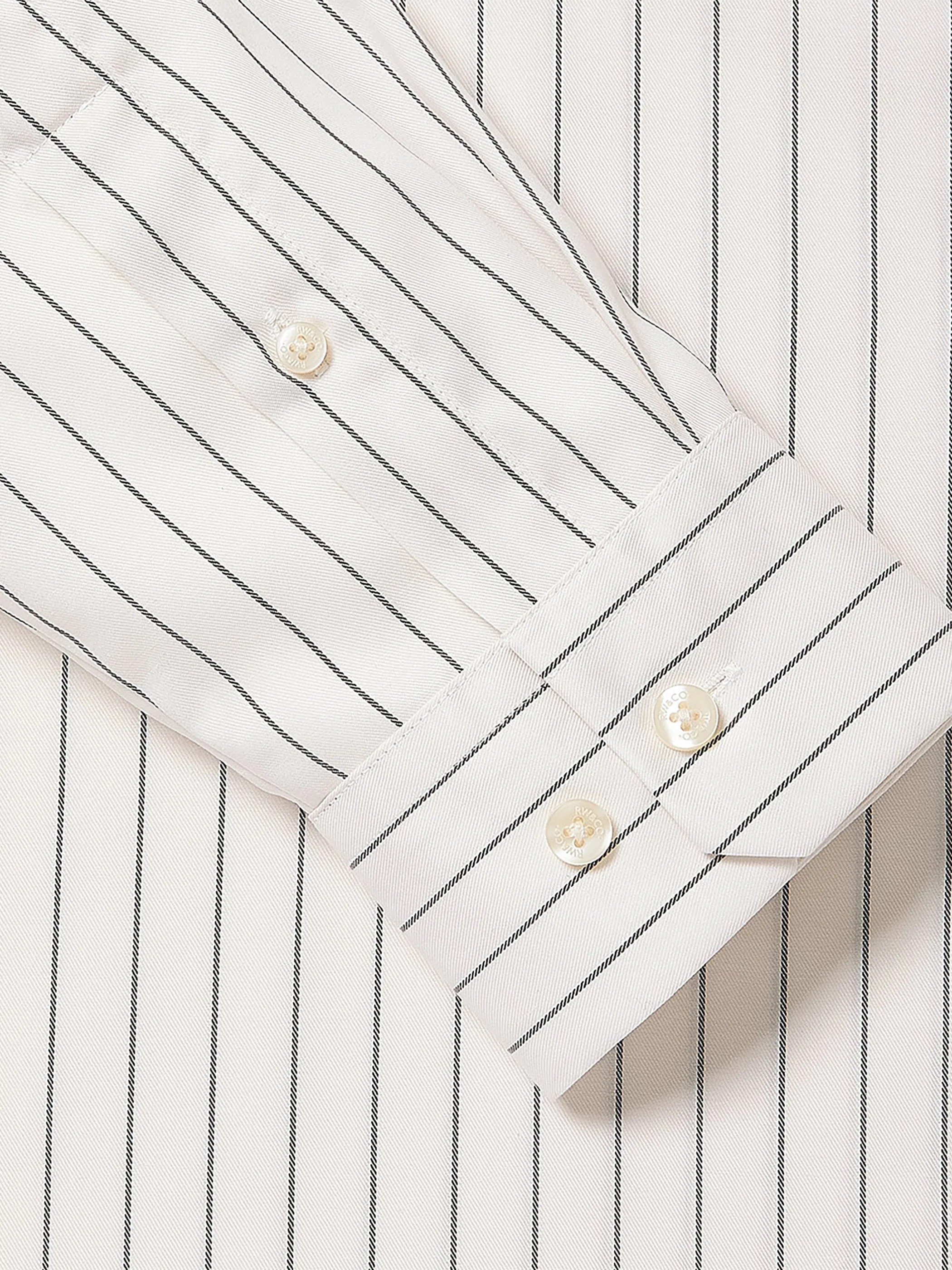 Striped Relaxed-Fit Twill Dress Shirt sold by RW&CO. product image thumbnail 5