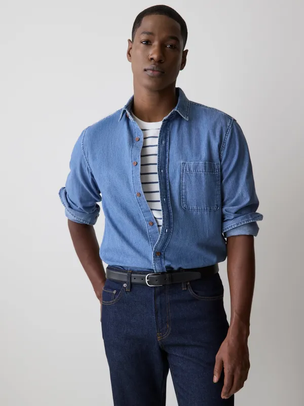 Striped Short-Sleeve Crew-Neck Tee made by RW&CO.