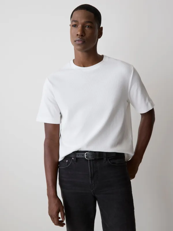 Short-Sleeve Crew-Neck Ribbed Tee sold by RW&CO.