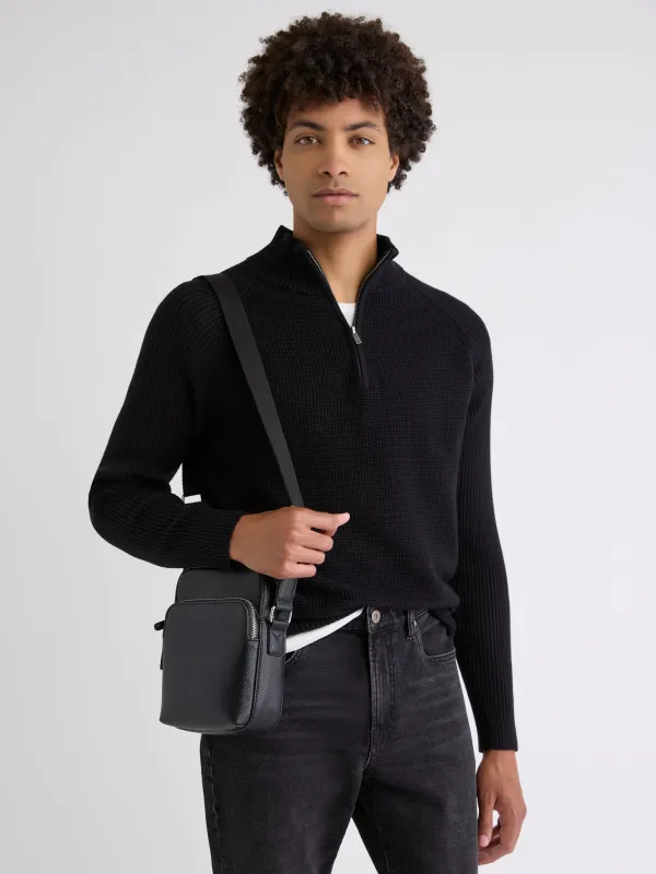 Long-Sleeve Half-Zip Mock-Neck Sweater sold by RW&CO.