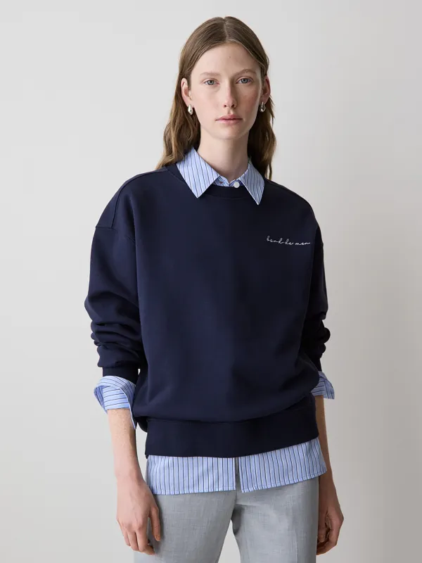 Long-Sleeve Crew-Neck French Terry Sweatshirt sold by RW&CO.