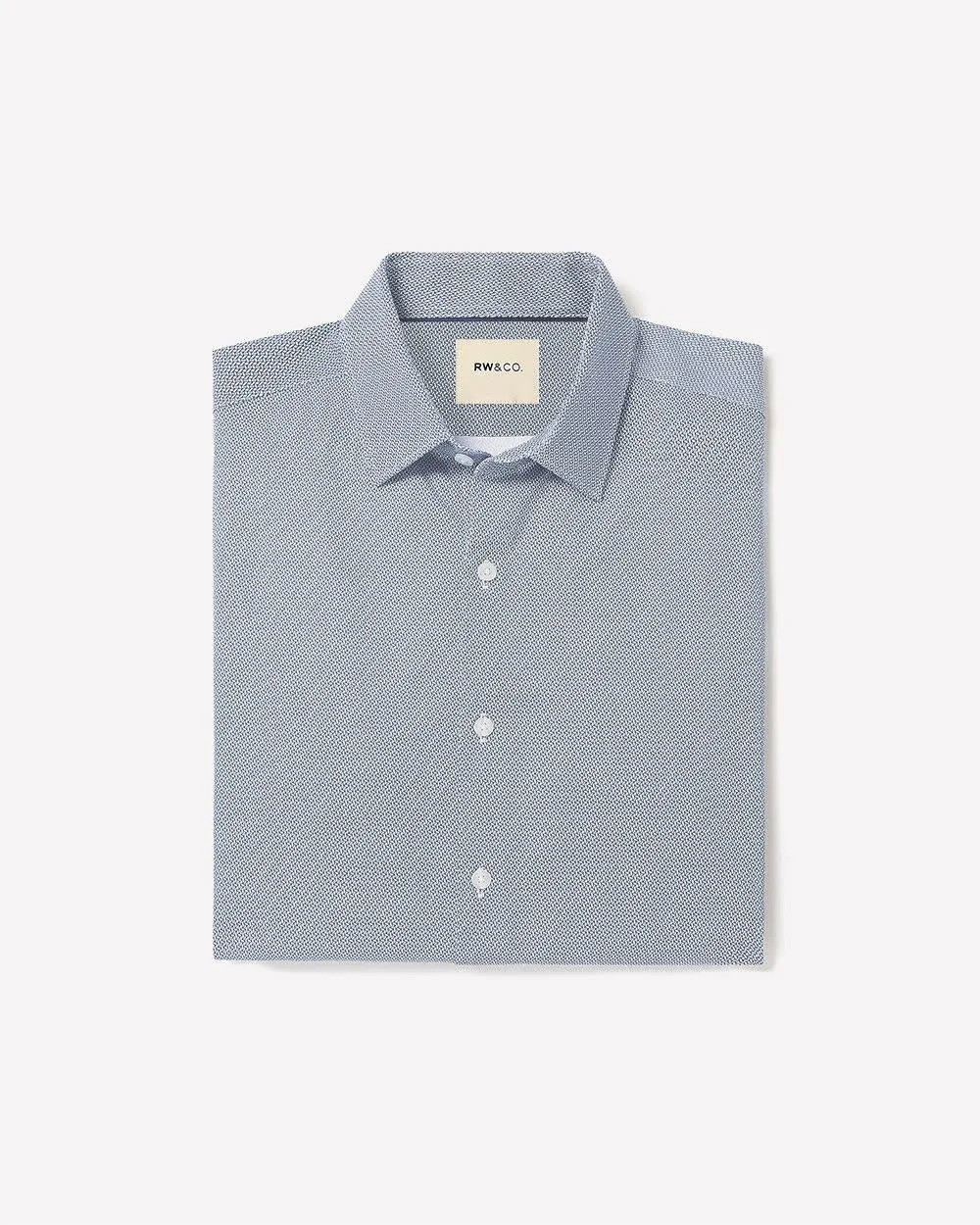 Slim-Fit Interlock-Cotton Dress Shirt sold by RW&CO.