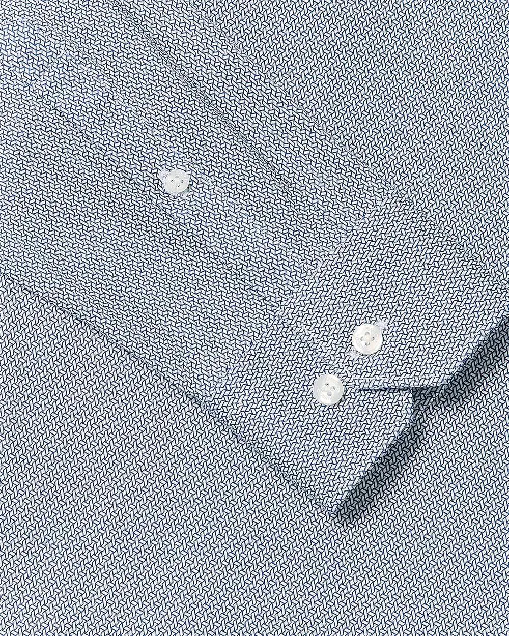 Slim-Fit Interlock-Cotton Dress Shirt sold by RW&CO. product image thumbnail 5