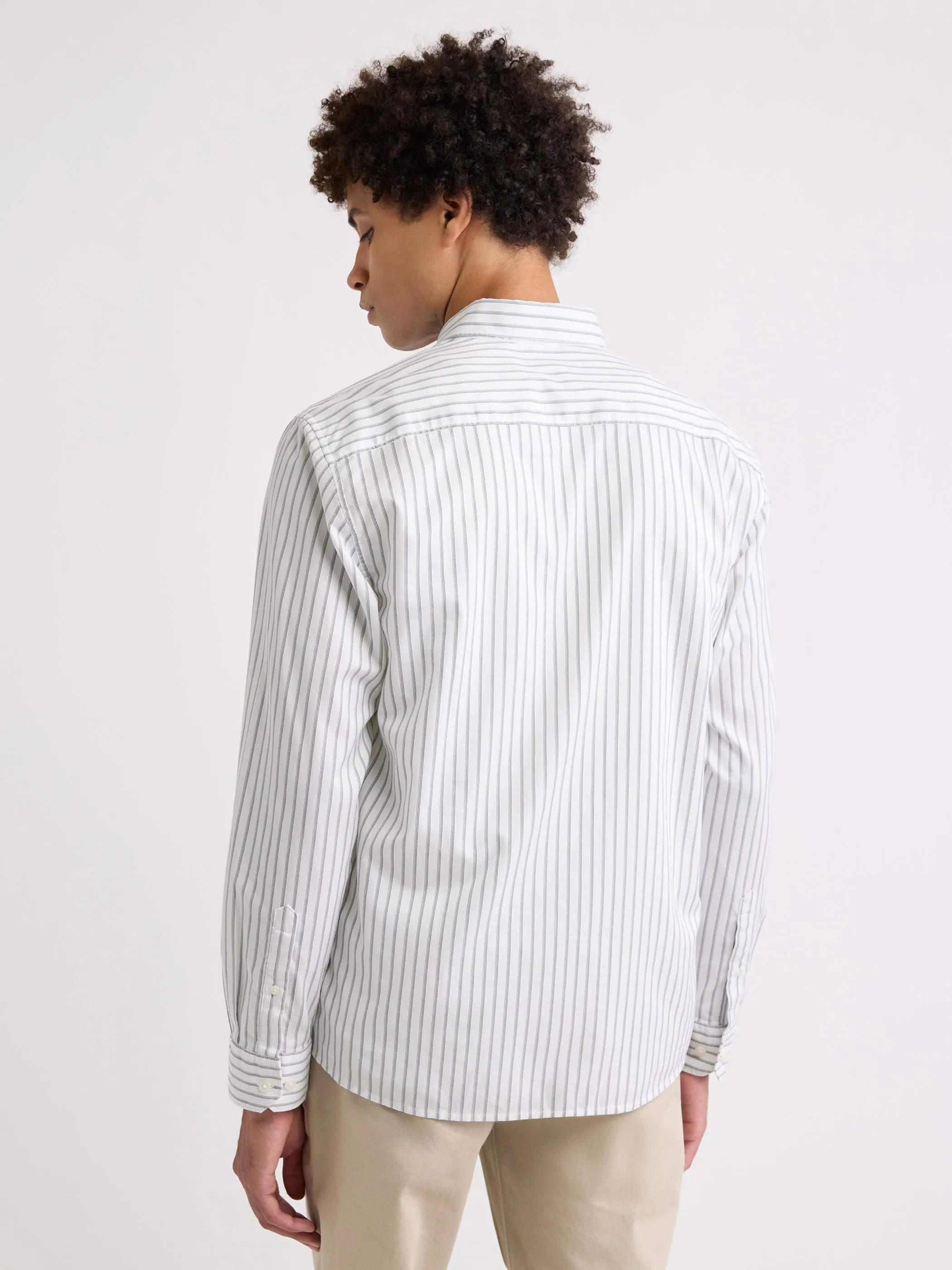 Striped Long-Sleeve Shirt sold by RW&CO. product image thumbnail 3