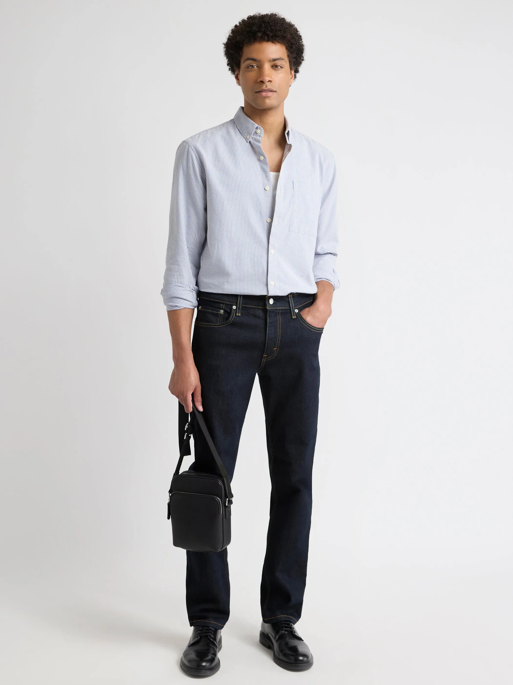 Striped Long-Sleeve Shirt sold by RW&CO. product image thumbnail 2