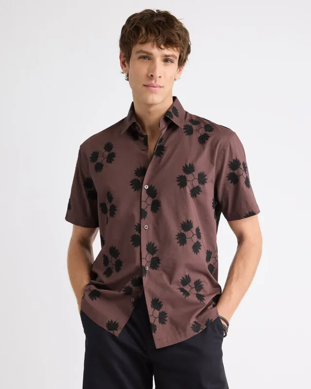 Short-Sleeve Shirt with Embroidered Details sold by RW&CO.
