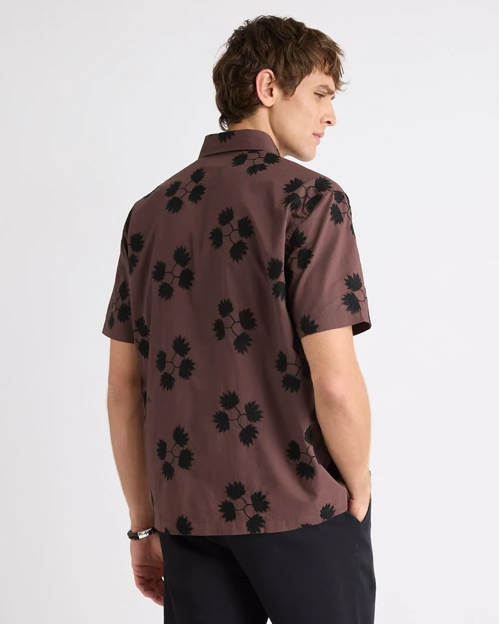 Short-Sleeve Shirt with Embroidered Details sold by RW&CO. product image thumbnail 3